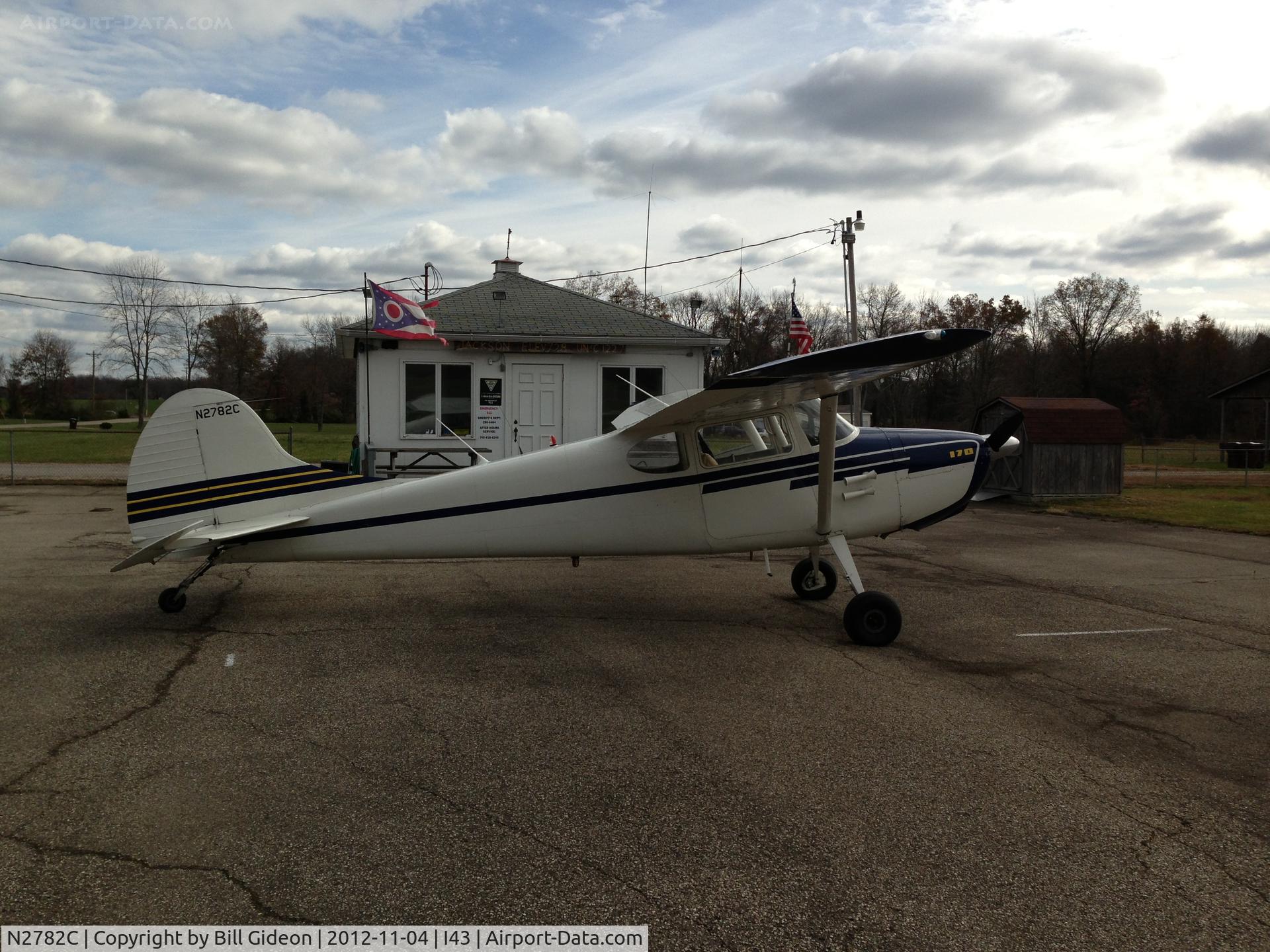 N2782C, 1954 Cessna 170B C/N 26326, Jackson County, Ohio
