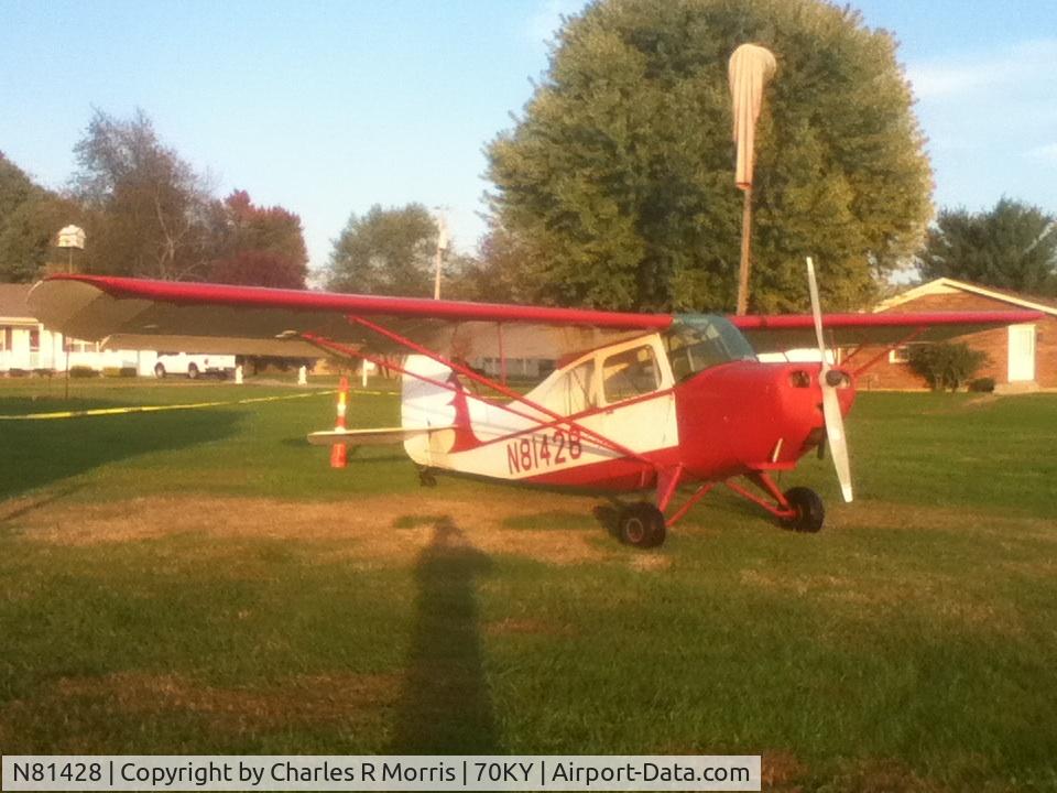 N81428, 1945 Aeronca 7AC Champion C/N 7AC-46, At its home