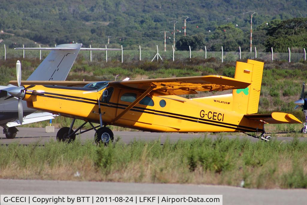 G-CECI, 2000 Pilatus PC-6/B2-H4 Turbo Porter C/N 936, Parked