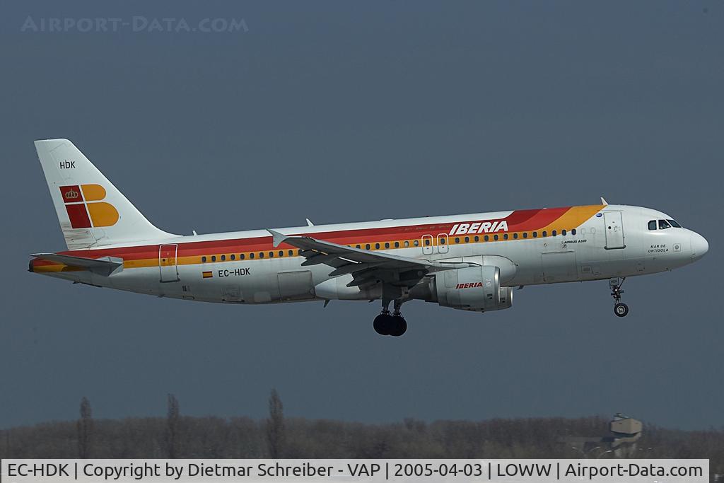 EC-HDK, 1999 Airbus A320-214 C/N 1067, Iberia A320