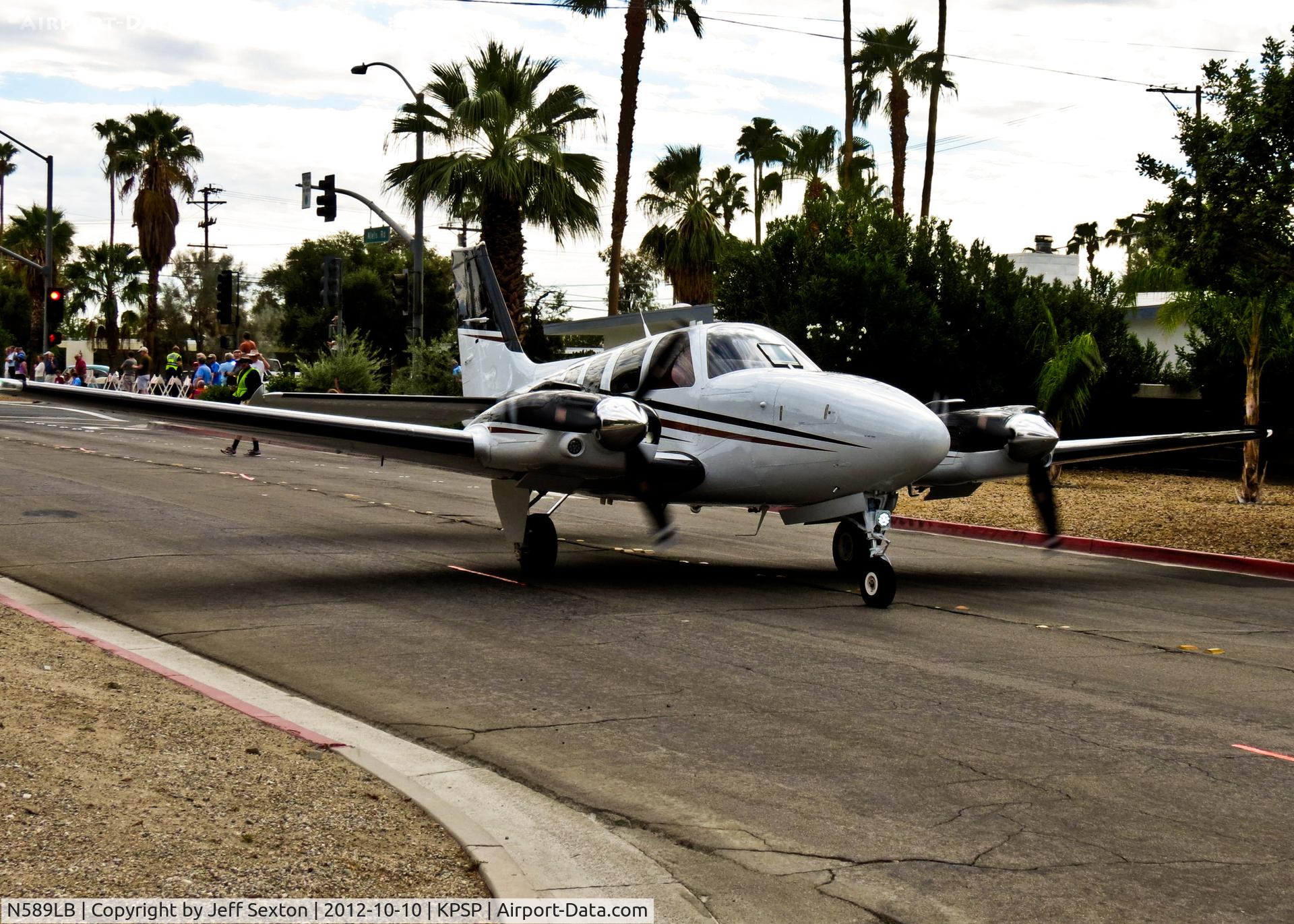 N589LB, Hawker Beechcraft Corp G58 Baron C/N TH-2307, AOPA 2012 Parade at Palm Springs