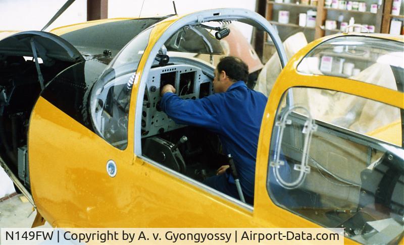 N149FW, 1987 Piaggio P-149D C/N 288, Rebuilt in 1986 Wadewsboro, NC by Kaiser GmbH.