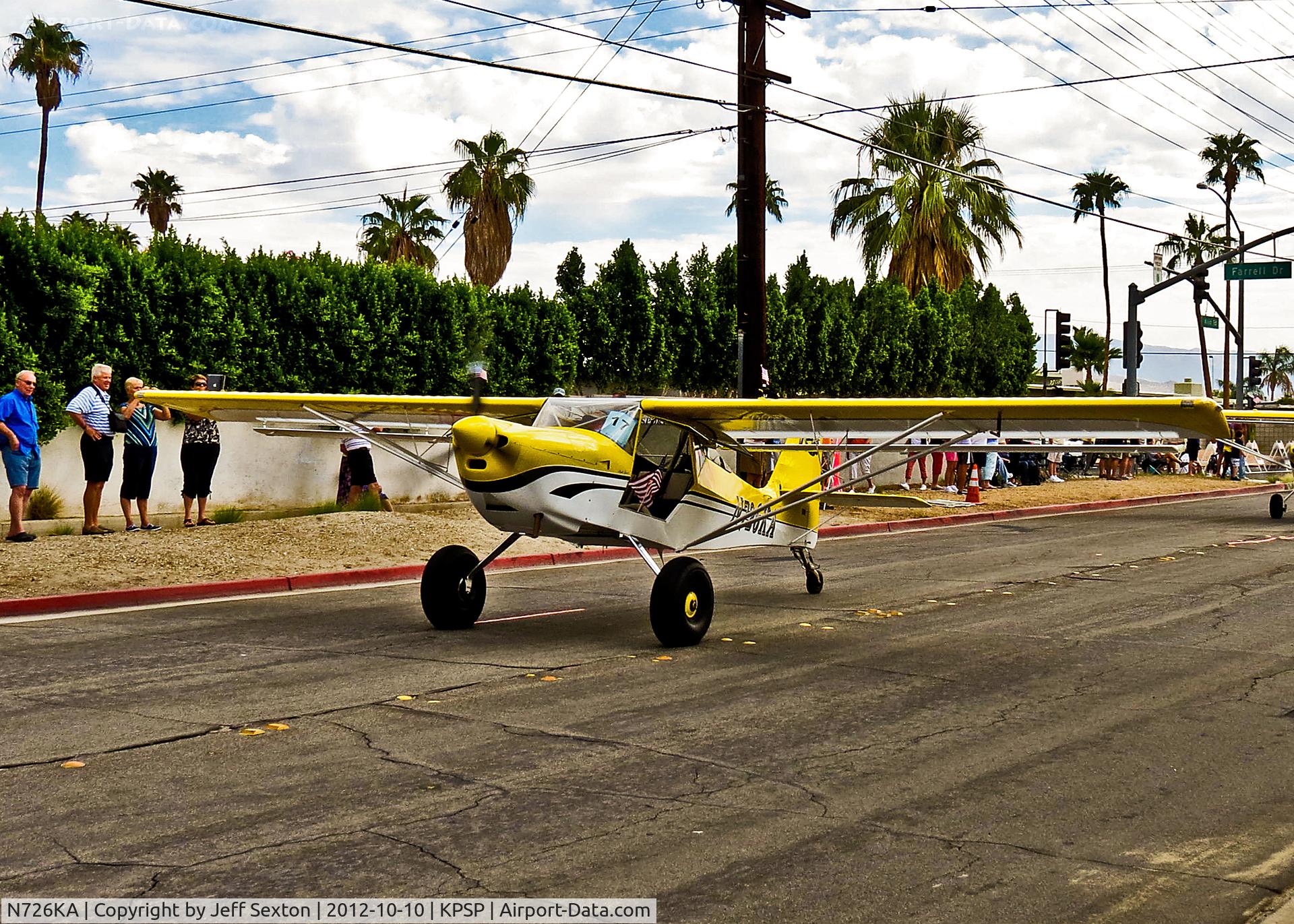 N726KA, Foxair Kitfox Light Sport C/N KA09046153, AOPA 2012 at Palm Springs