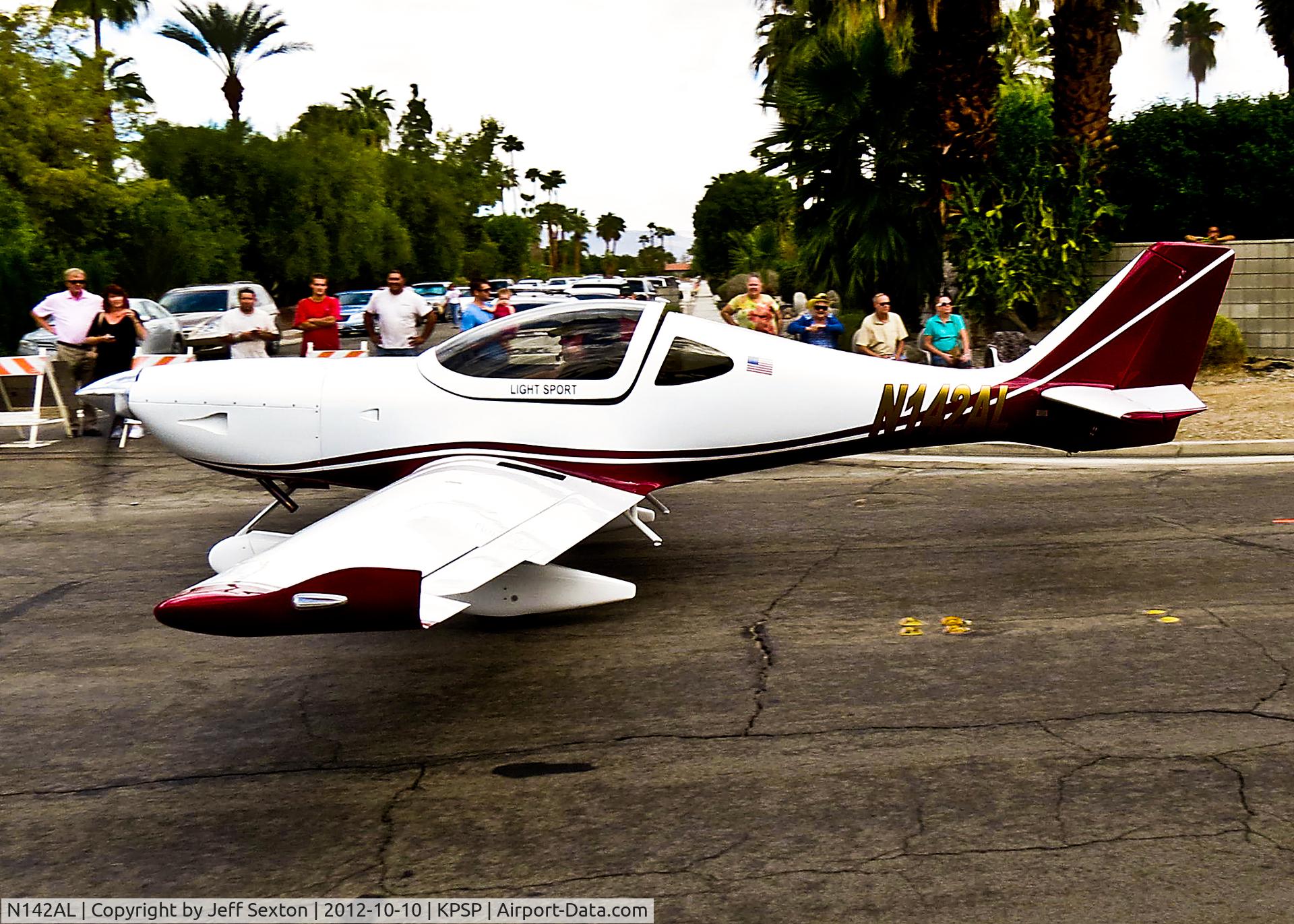 N142AL, 2011 Arion Lightning LS-1 C/N 137, AOPA 2012 at Palm Springs