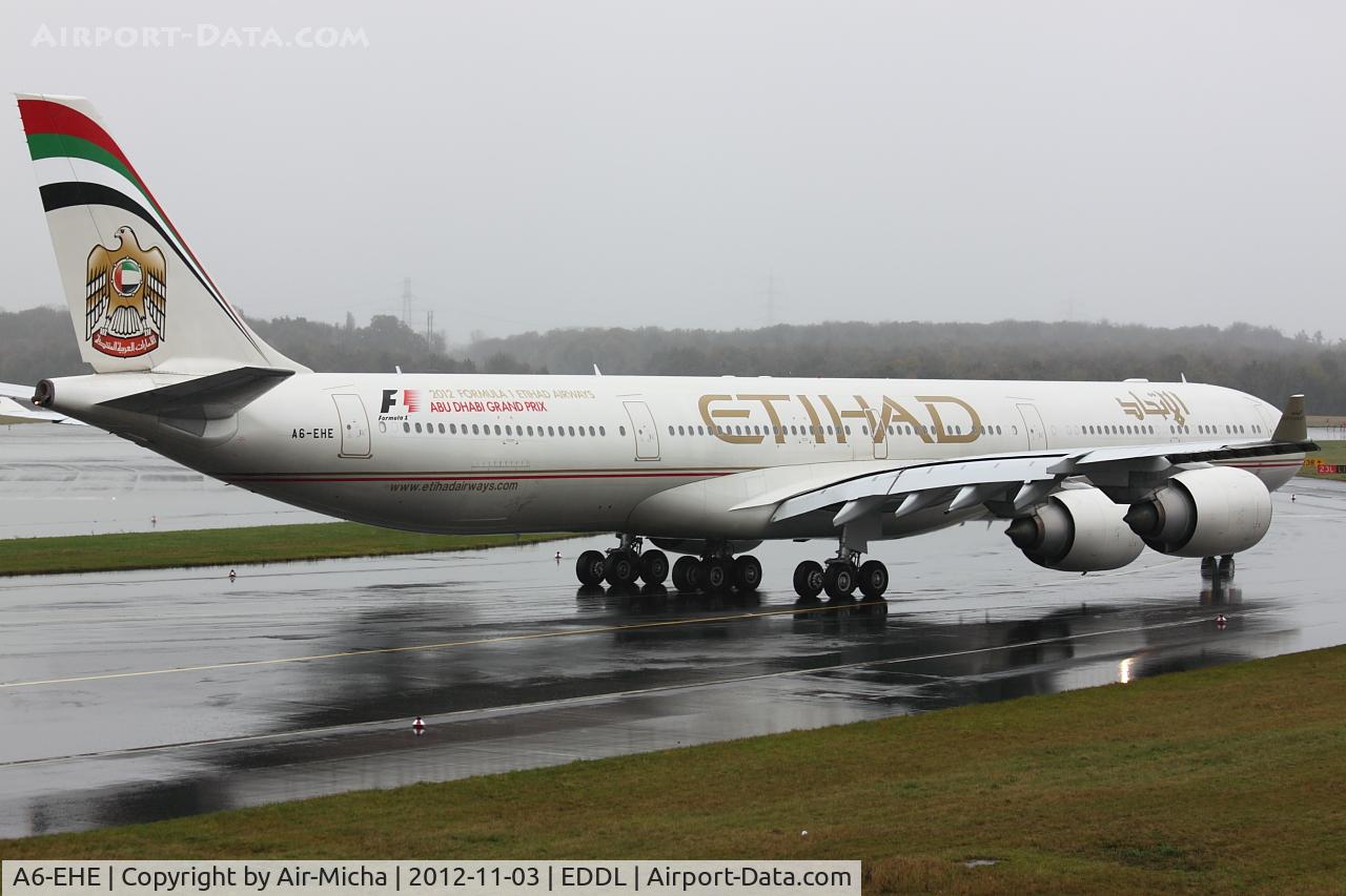 A6-EHE, 2007 Airbus A340-642X C/N 829, Etihad Airways, Airbus A340-642X, CN: 0829