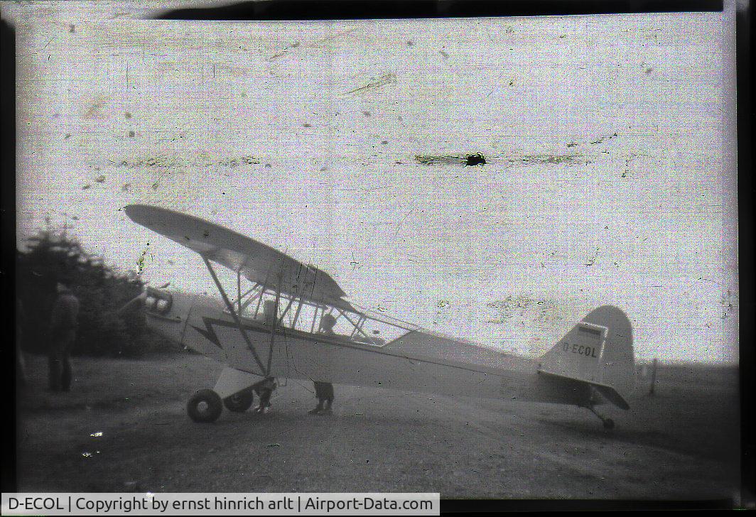 D-ECOL, 1944 Piper L-4H Grasshopper (J3C-65D) C/N 11906, at small airport 