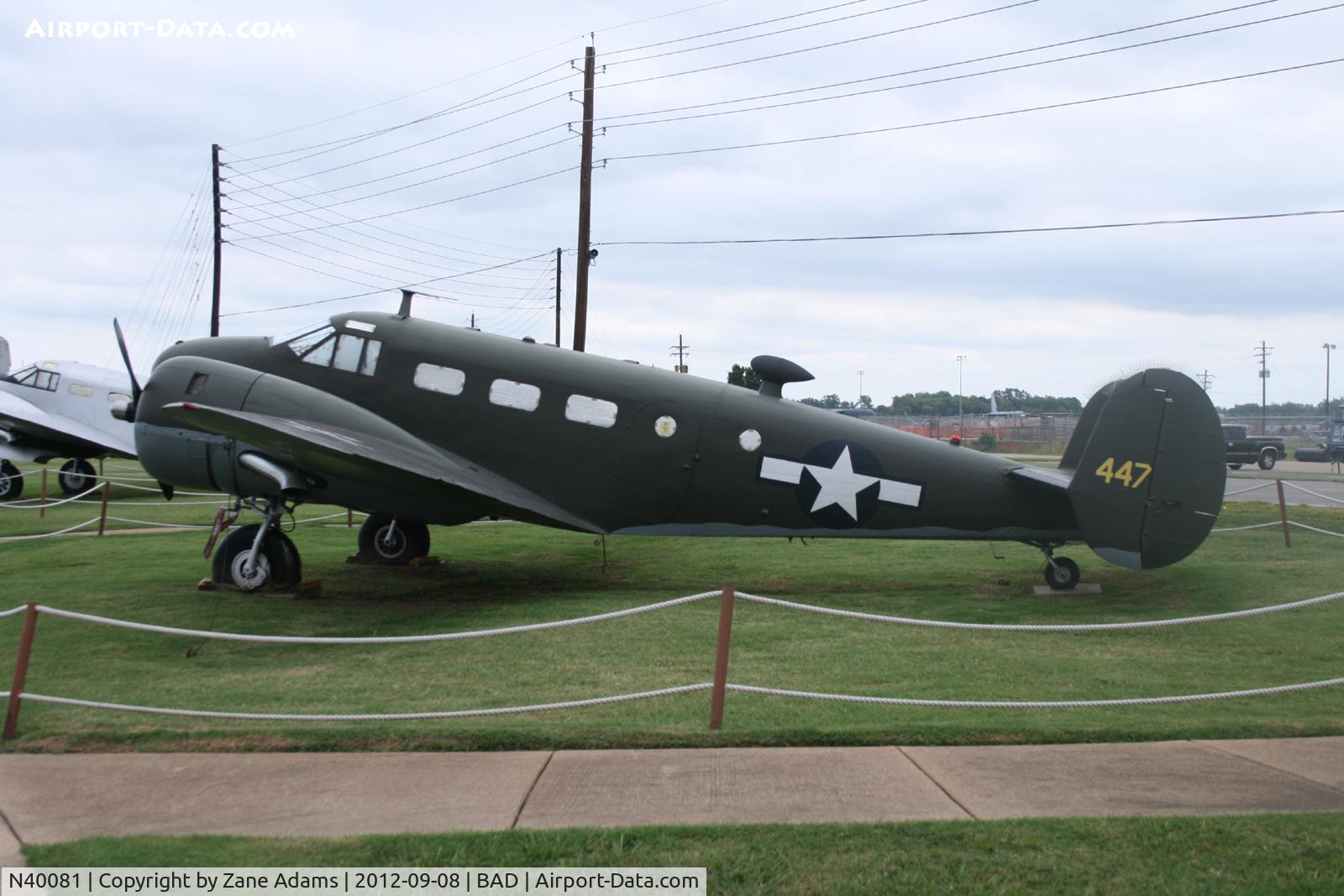 N40081, Beech TC-45J C/N 4785 (39266), At Barksdale Air Force Base - 8th Air Force Museum