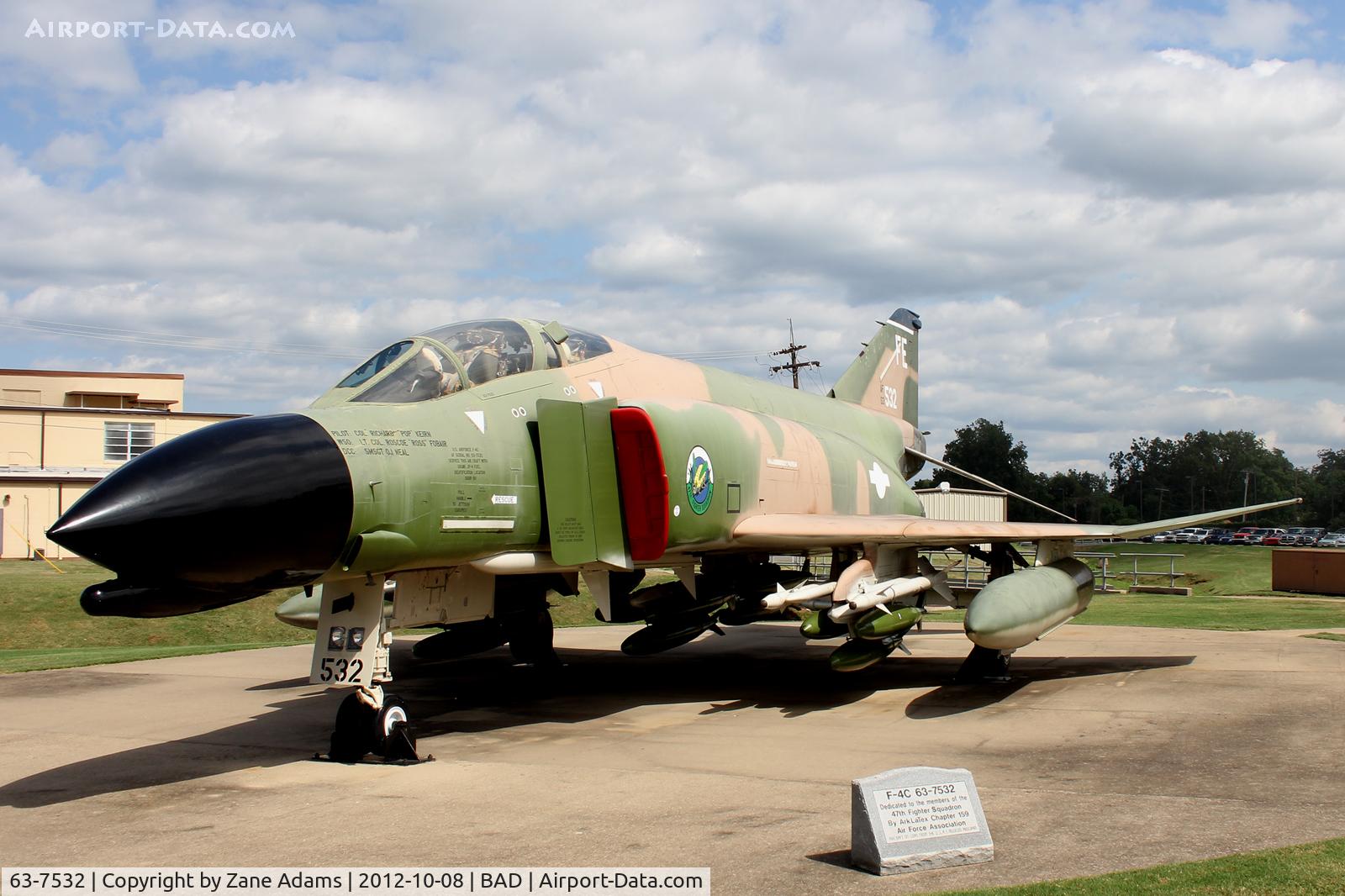 63-7532, 1963 McDonnell F-4C Phantom II C/N 556, At Barksdale Air Force Base - 47th Fighter Squadron Static Display
