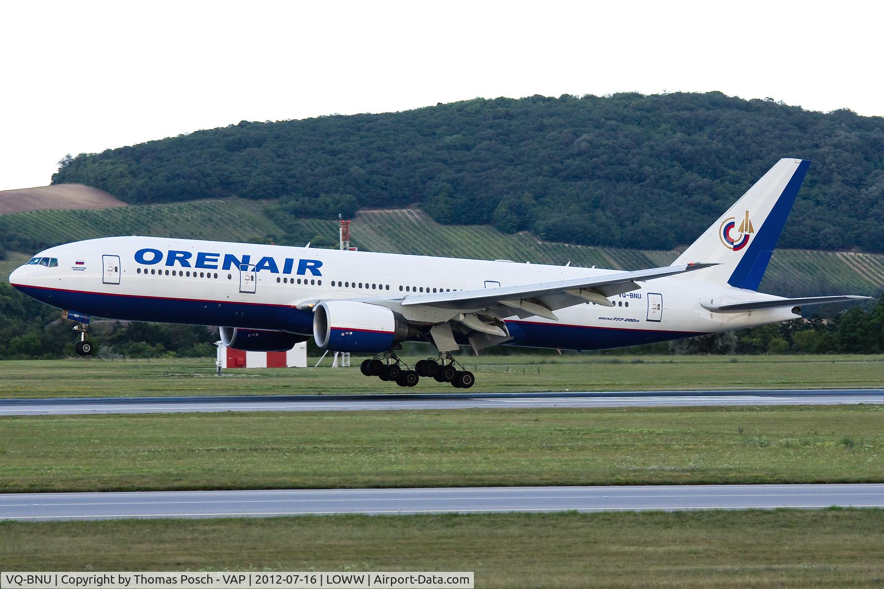 VQ-BNU, 1999 Boeing 777-2Q8/ER C/N 29908, Orenburg Airlines