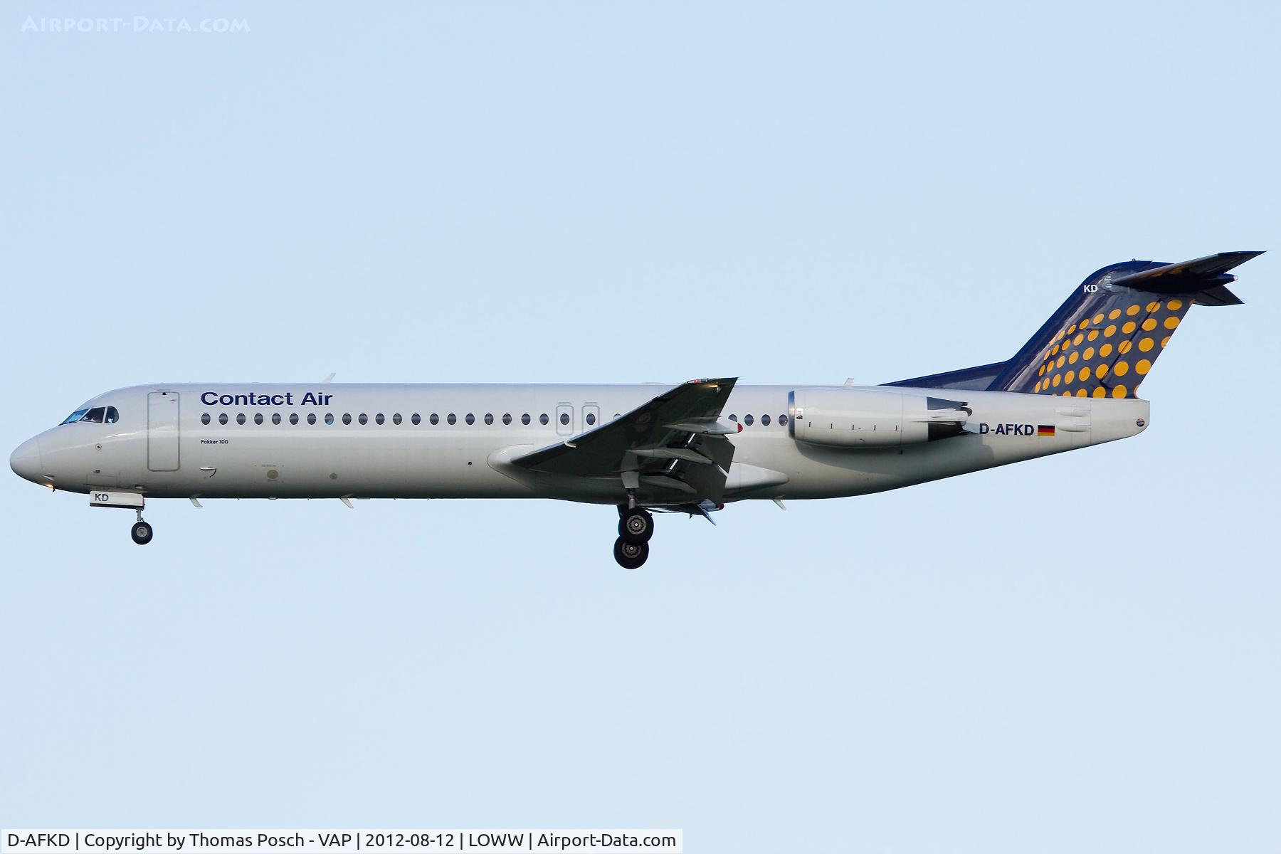 D-AFKD, 1994 Fokker 100 (F-28-0100) C/N 11500, Lufthansa