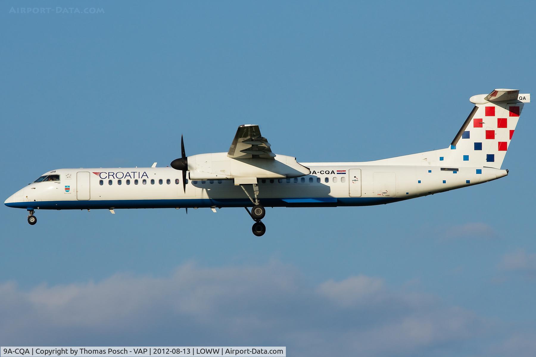 9A-CQA, 2008 De Havilland Canada DHC-8-402Q Dash 8 C/N 4205, Croatia Airlines