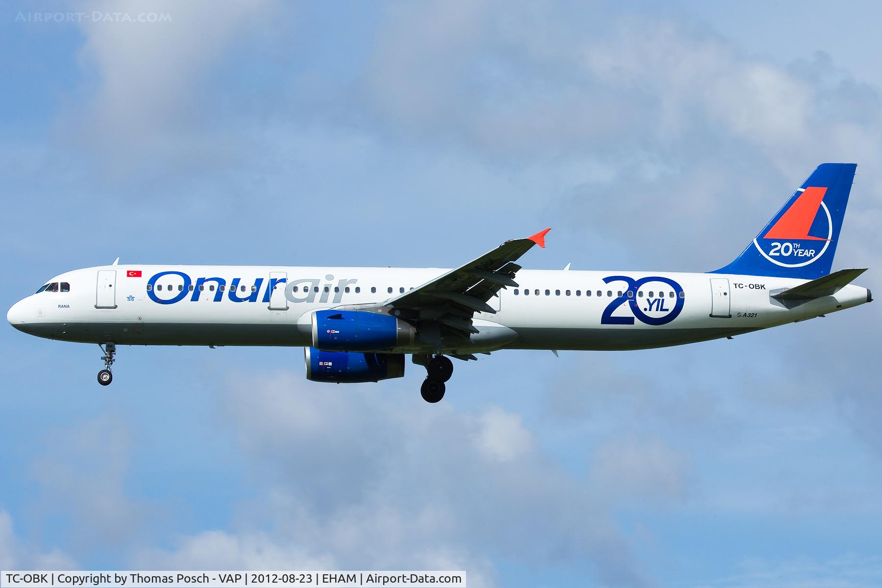 TC-OBK, 1998 Airbus A321-231 C/N 792, Onur Air