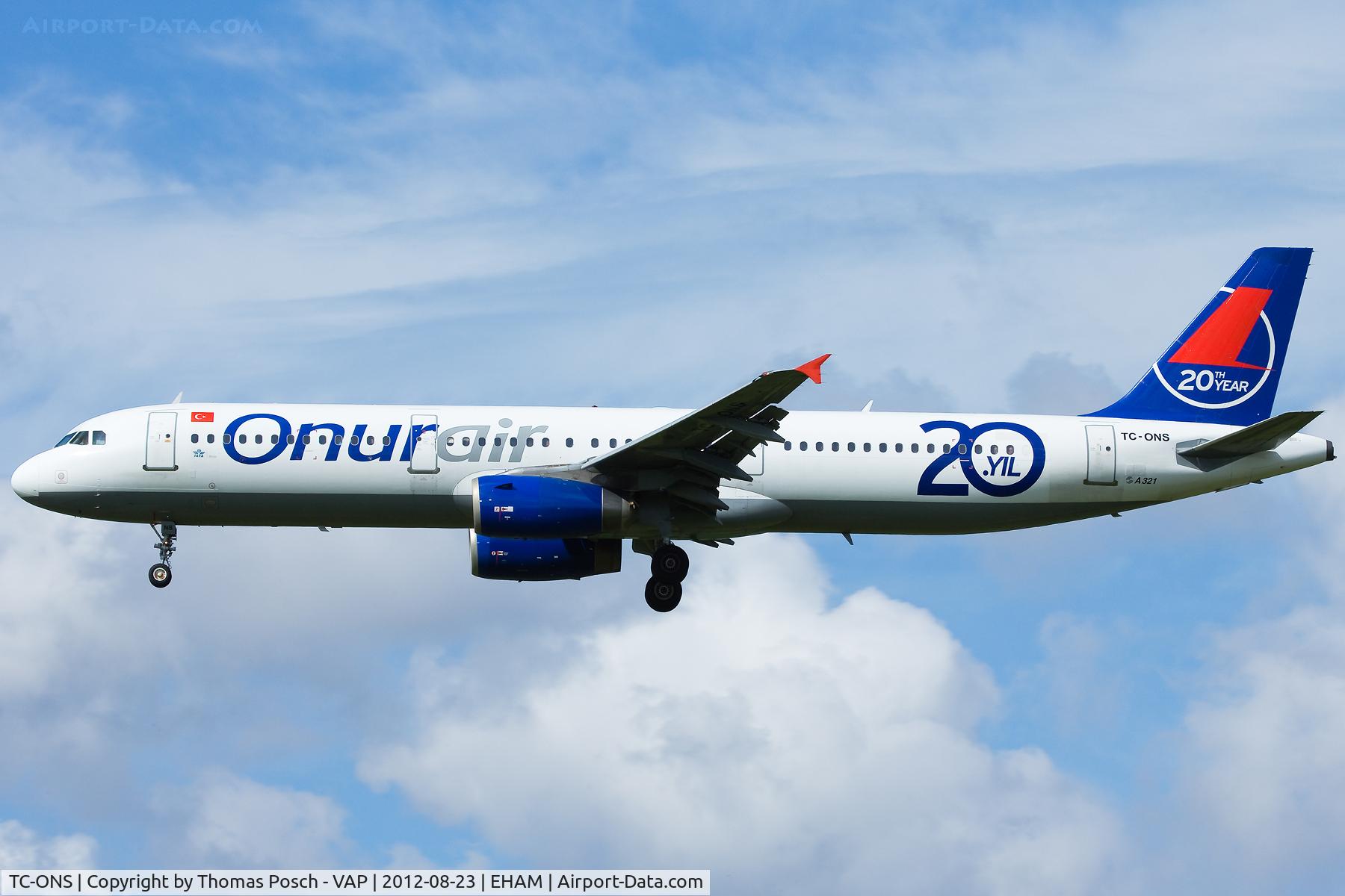TC-ONS, 1993 Airbus A321-131 C/N 364, Onur Air