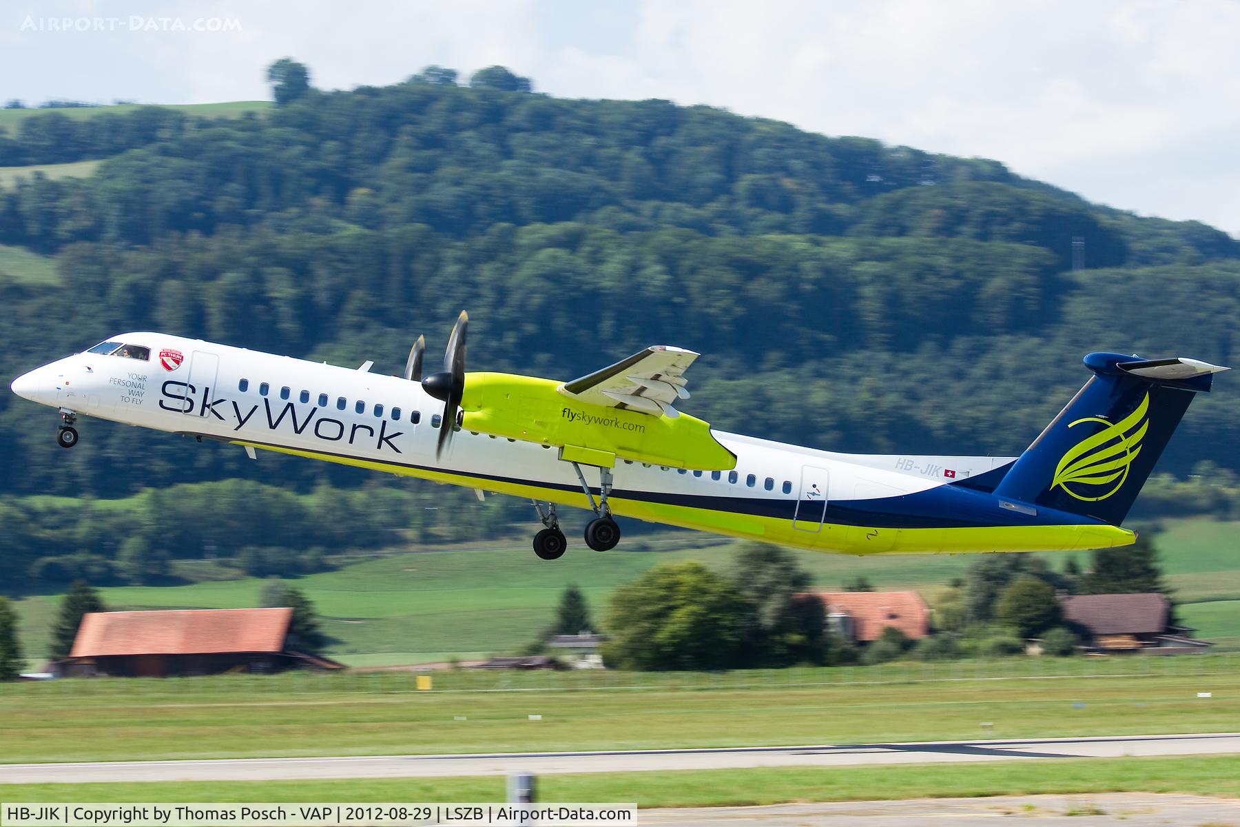 HB-JIK, 2009 Bombardier DHC-8-402 Dash 8 C/N 4265, Sky Work Airlines