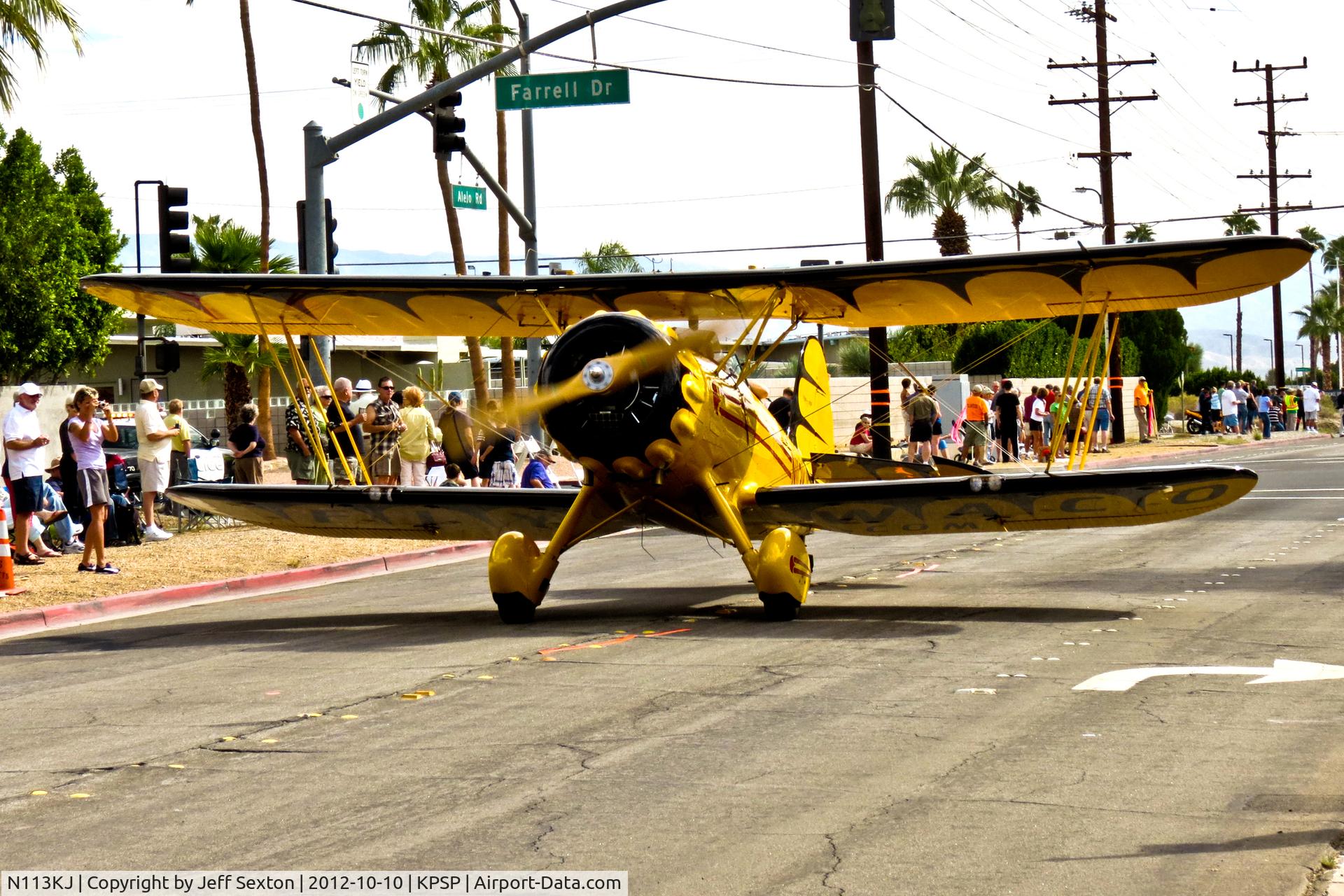 N113KJ, 2006 Waco YMF-F5C C/N F5C113, AOPA 2012 Parade at Palm Springs