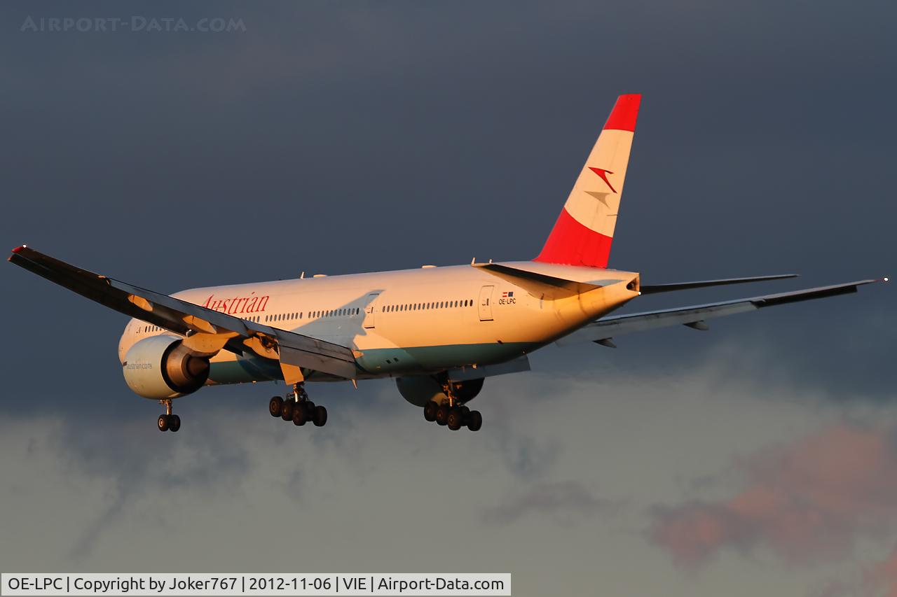 OE-LPC, 2002 Boeing 777-2Z9/ER C/N 29313, Austrian Airlines