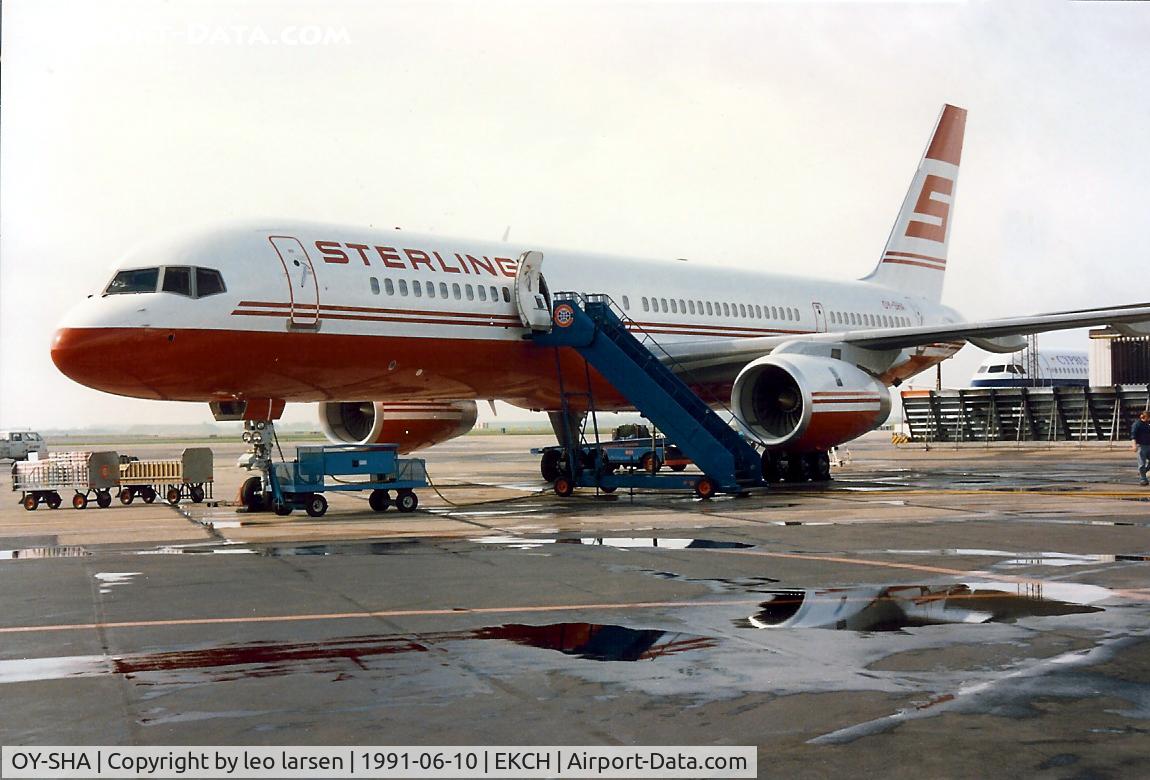 OY-SHA, 1991 Boeing 757-2J4 C/N 25155, Copenhagen Kastrup 10.6.91