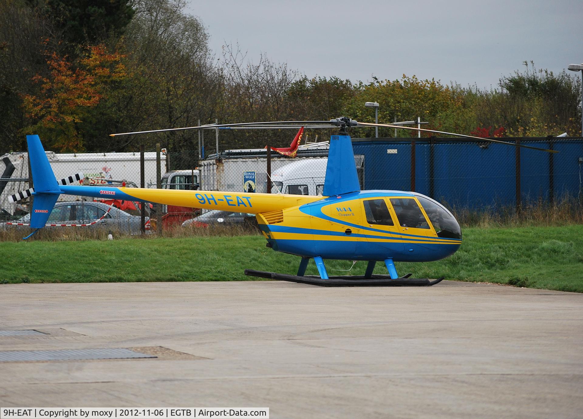 9H-EAT, 2006 Robinson R44 Clipper II C/N 10498, Robinson R44 Clipper II at Wycombe Air Park. Ex SX-HTC