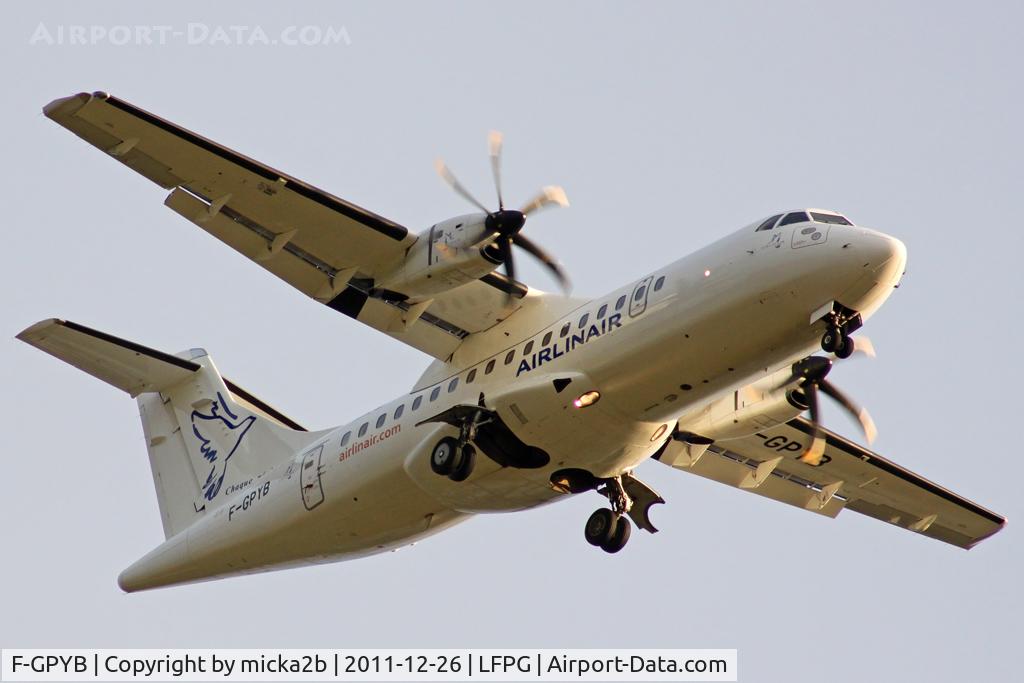 F-GPYB, 1996 ATR 42-500 C/N 480, Landing