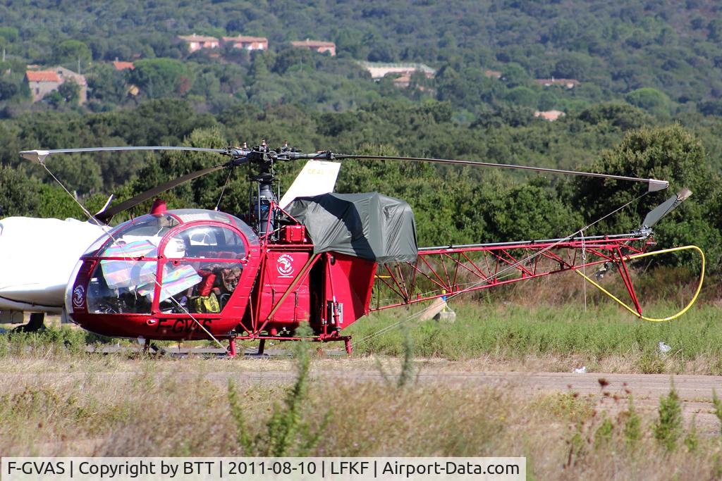 F-GVAS, Aerospatiale SE-313B Alouette II C/N 1060, Parked