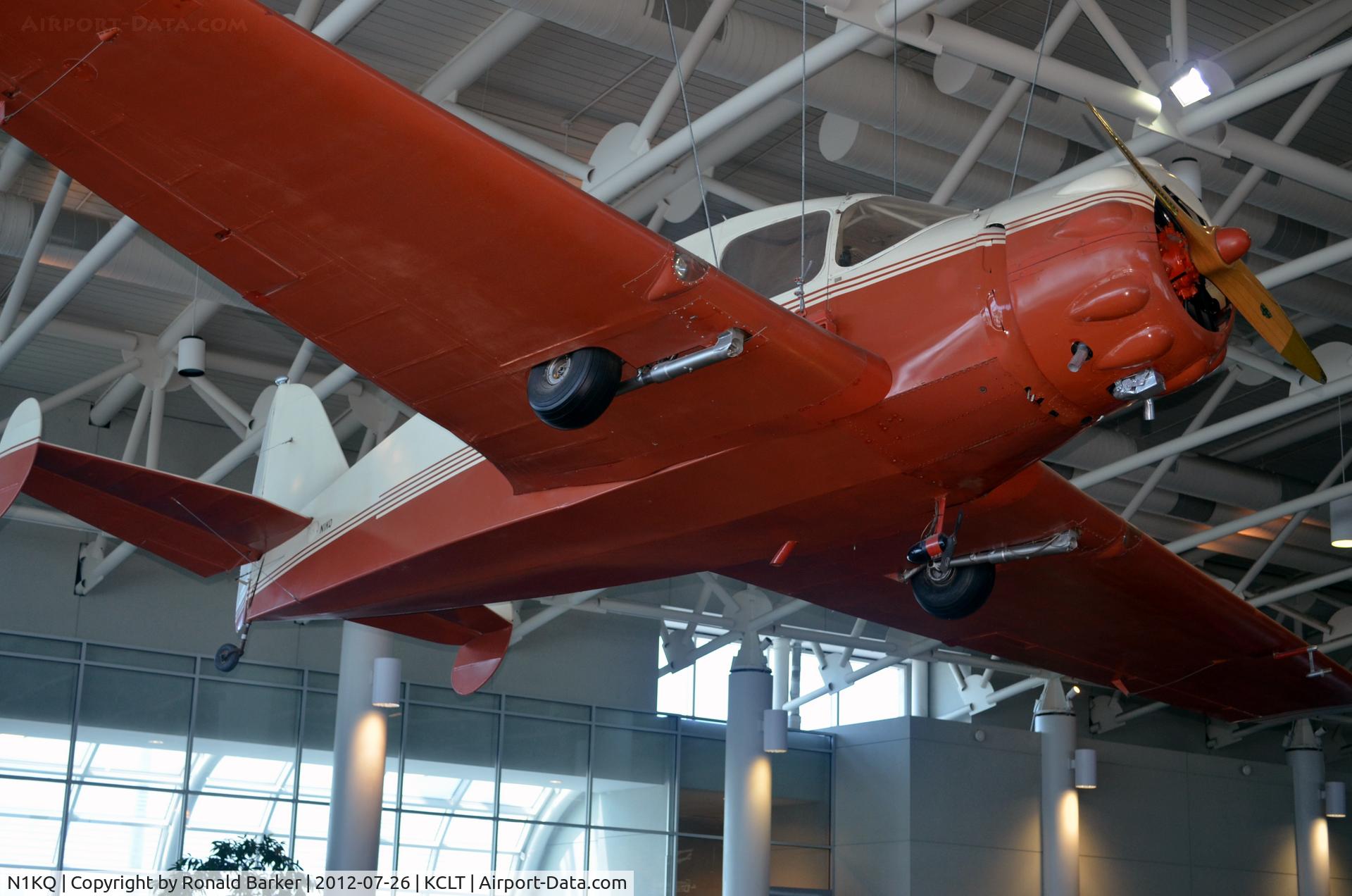 N1KQ, 1940 Bellanca 14-9L C/N 1037, CLT  Hanging in the lobby