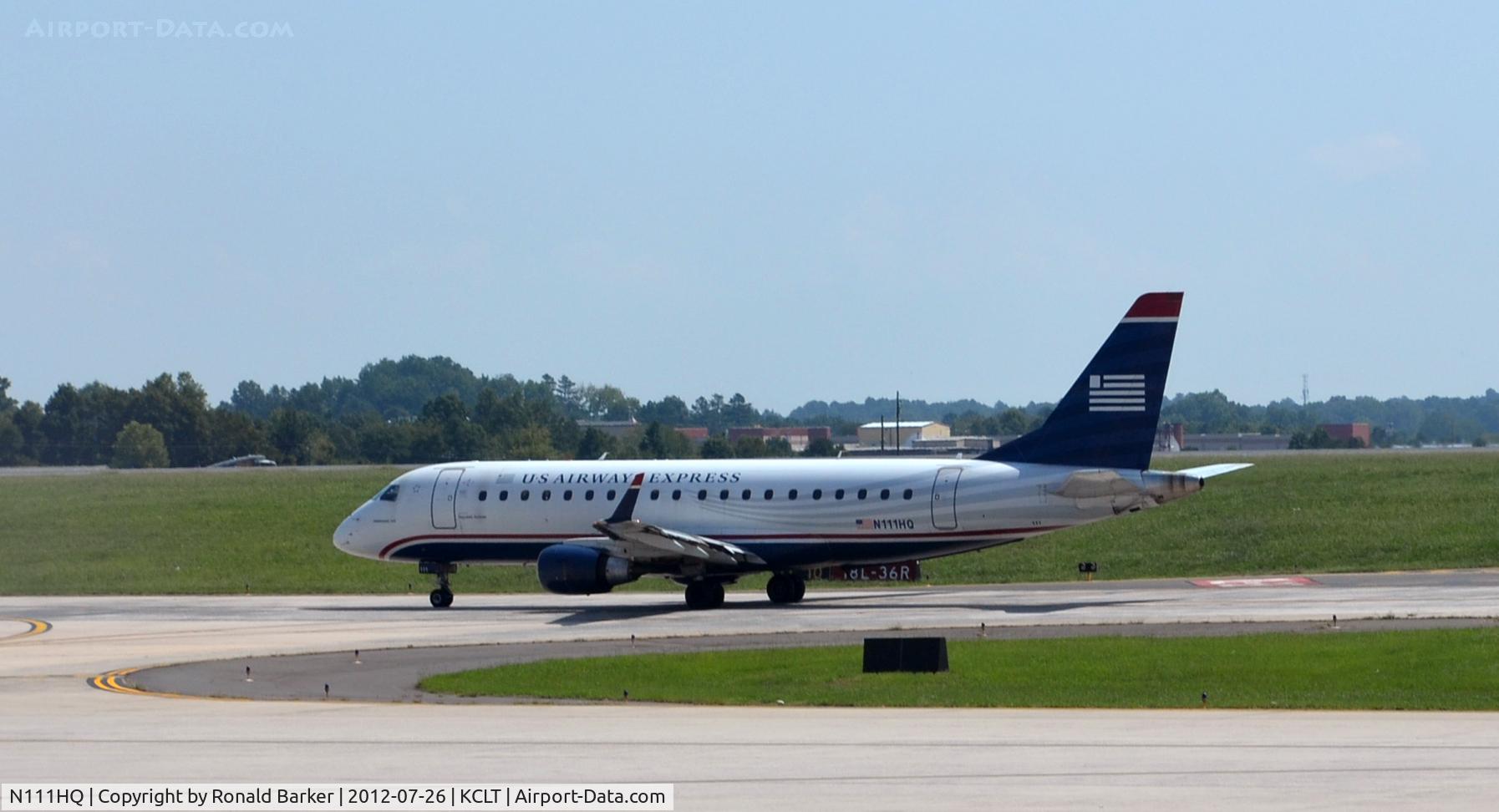 N111HQ, 2007 Embraer 175LR (ERJ-170-200LR) C/N 17000173, Taxi CLT