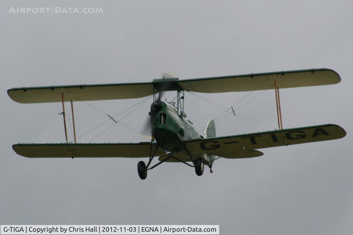 G-TIGA, 1955 De Havilland DH-82A Tiger Moth II C/N 83547, at Hucknall Airfield, Derbyshire