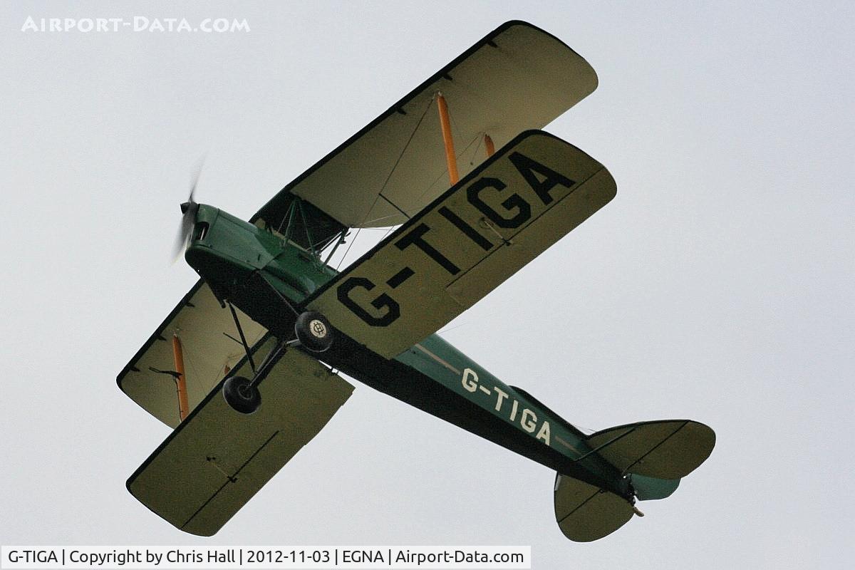 G-TIGA, 1955 De Havilland DH-82A Tiger Moth II C/N 83547, at Hucknall Airfield, Derbyshire