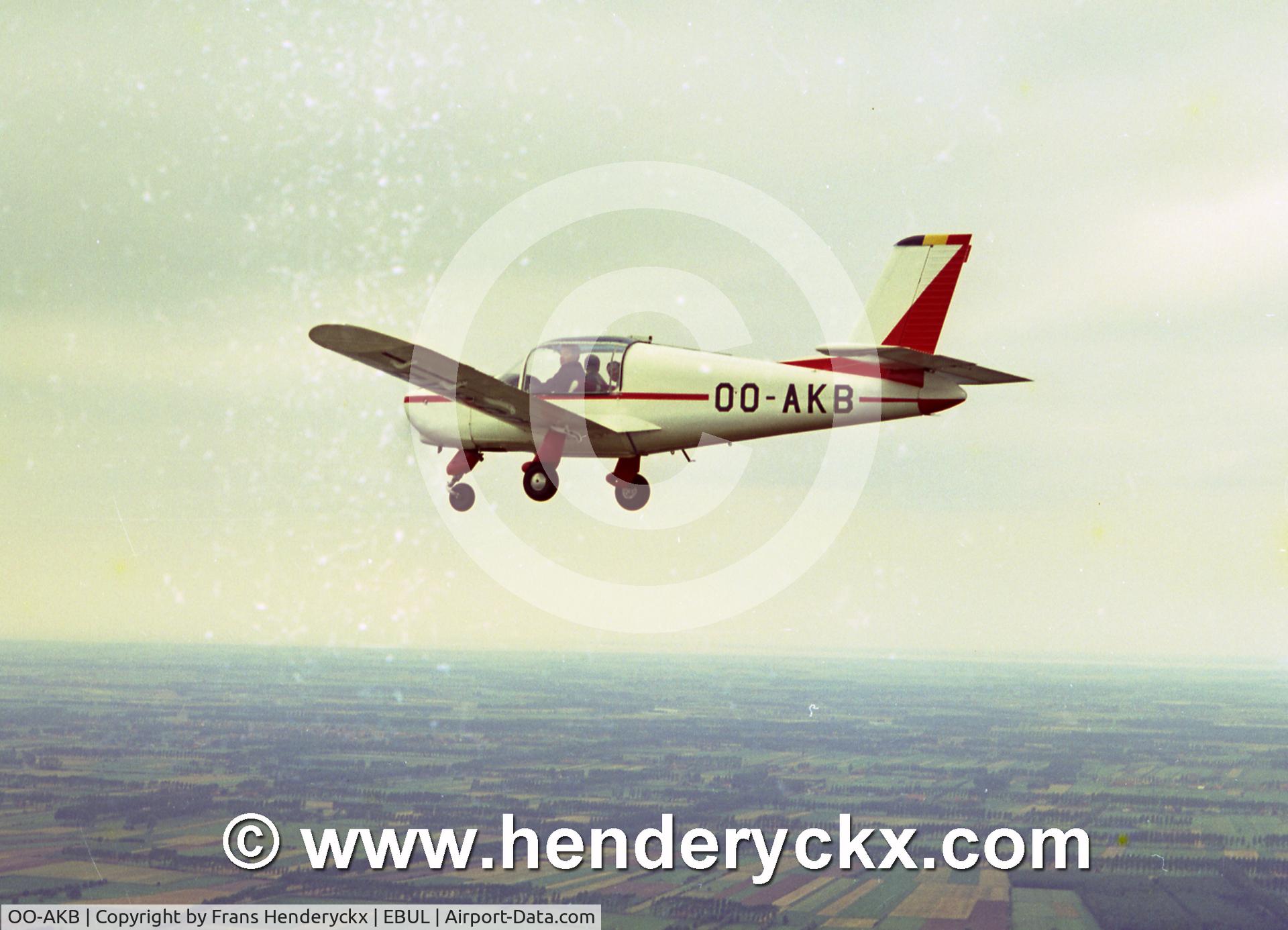 OO-AKB, 1969 Socata MS-880B Rallye Club C/N 1341, early 1970's somewhere near to EBUL