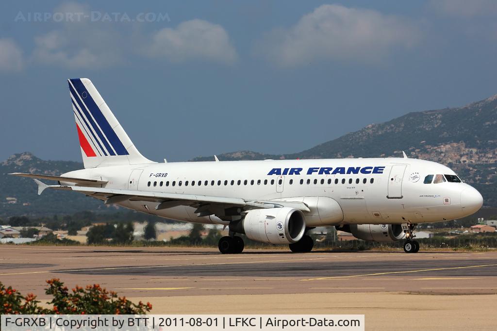 F-GRXB, 2001 Airbus A319-111 C/N 1645, Taxiing to runway 36, departure to Paris Orly