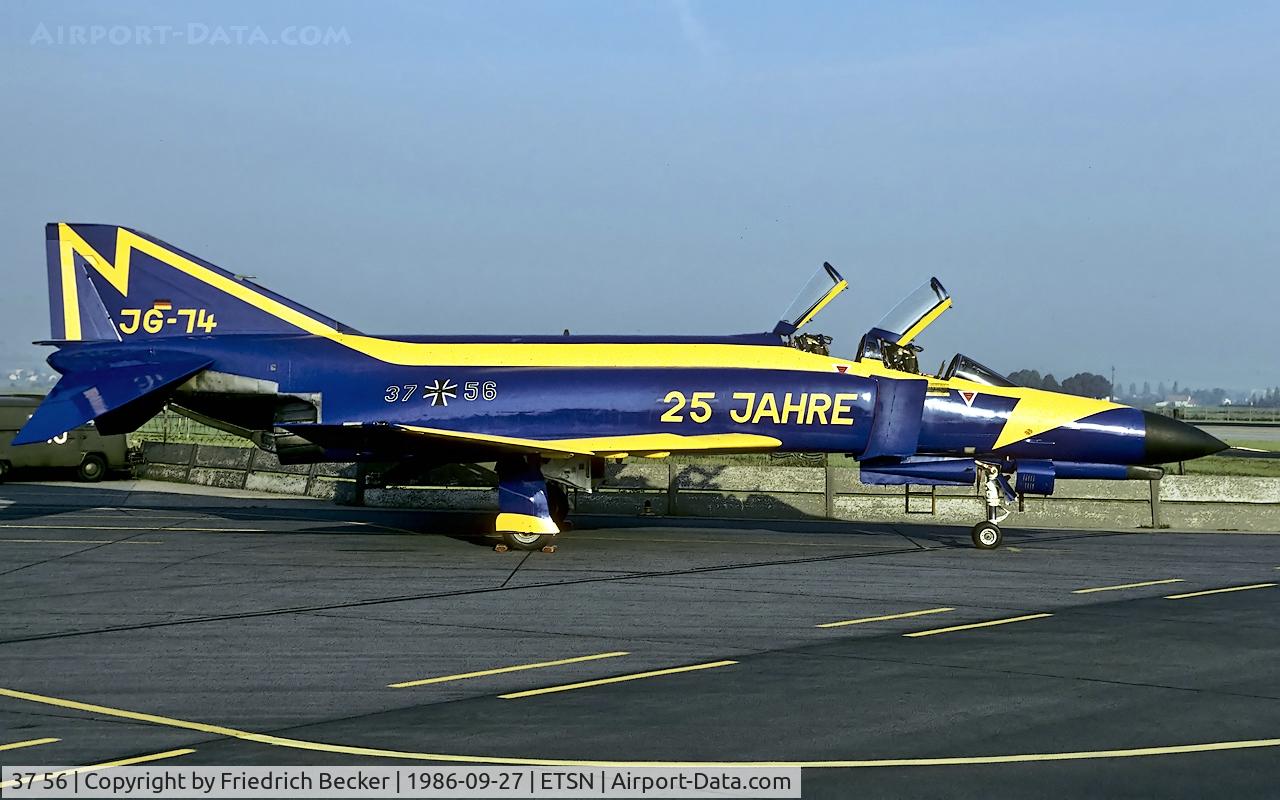 37 56, 1972 McDonnell Douglas F-4F Phantom II C/N 4486, 25th anniversary of JG74 at Fliegerhorst Neuburg
