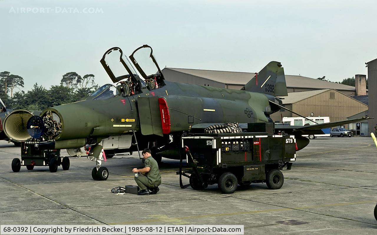 68-0392, 1968 McDonnell Douglas F-4E Phantom II C/N 3483, maintenance at Ramstein AB