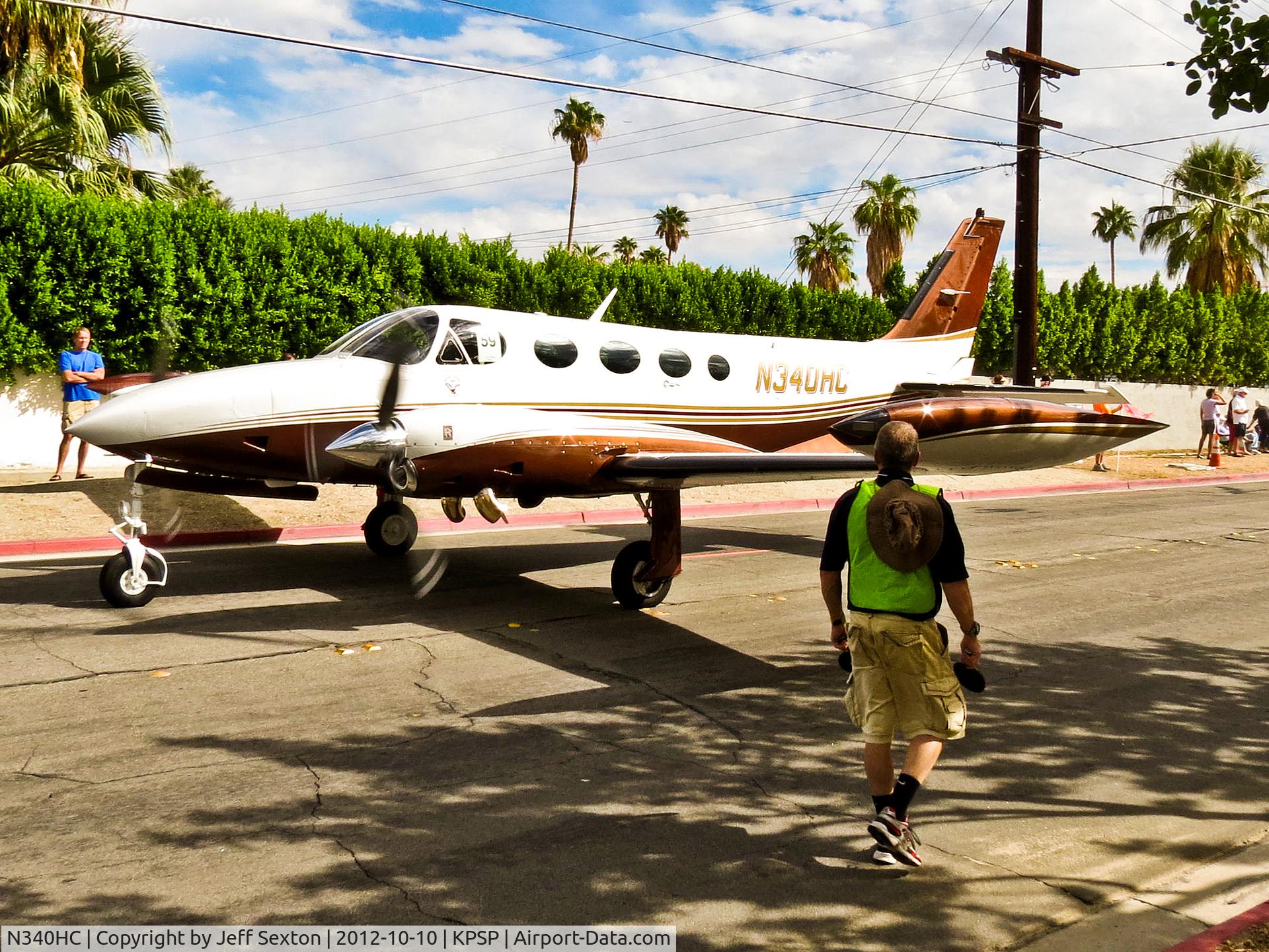 N340HC, 1979 Cessna 340A C/N 340A0638, AOPA 2012 Parade at Palm Springs.