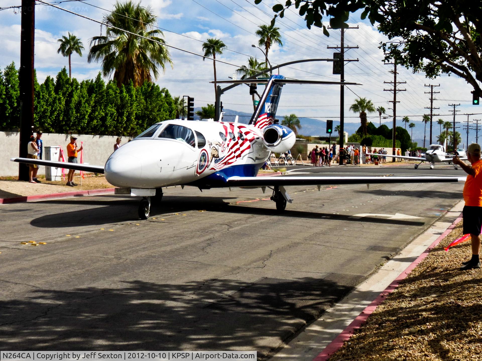 N264CA, Cessna 510 Citation Mustang C/N 510-0381, AOPA 2012 Parade at Palm Springs
