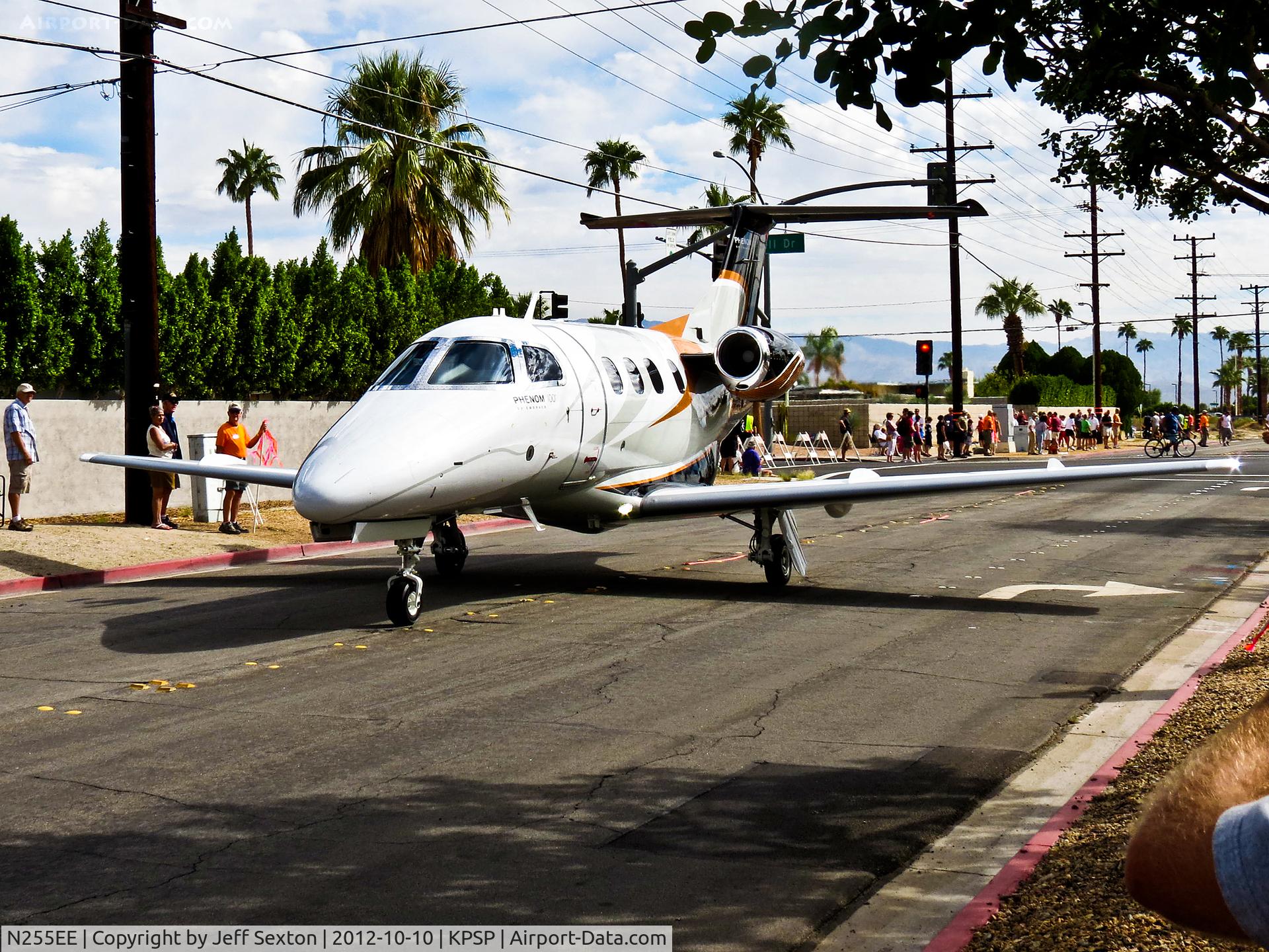 N255EE, 2012 Embraer EMB-500 Phenom 100 C/N 50000255, AOPA 2012 Parade at Palm Springs.