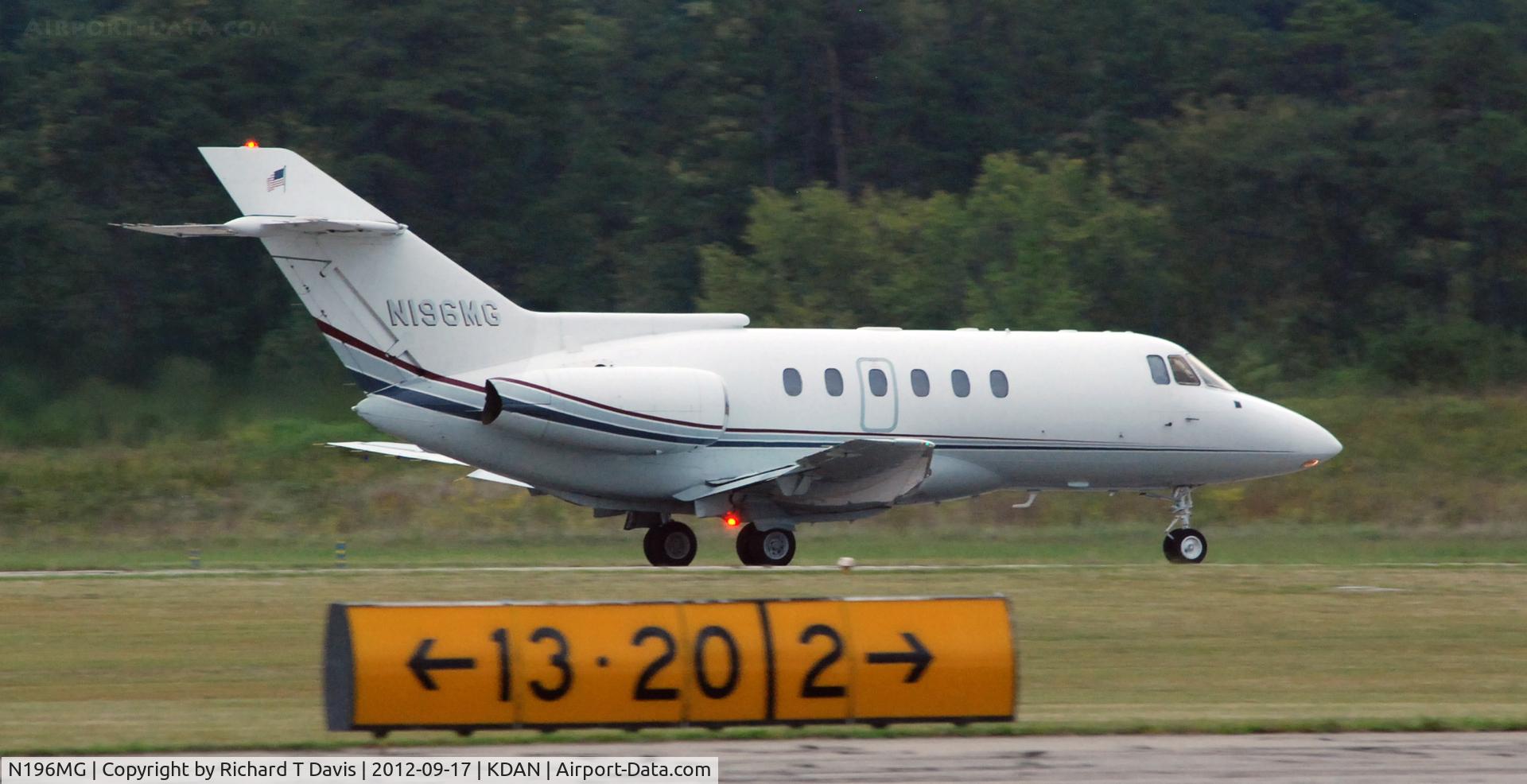 N196MG, British Aerospace BAe.125 Series 800A C/N 258081, BAE 125-800A in Danville Va.