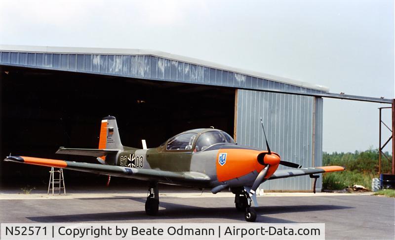 N52571, 1957 Piaggio P-149D C/N 296, Original Luftwaffe paint before new paint job as shown now