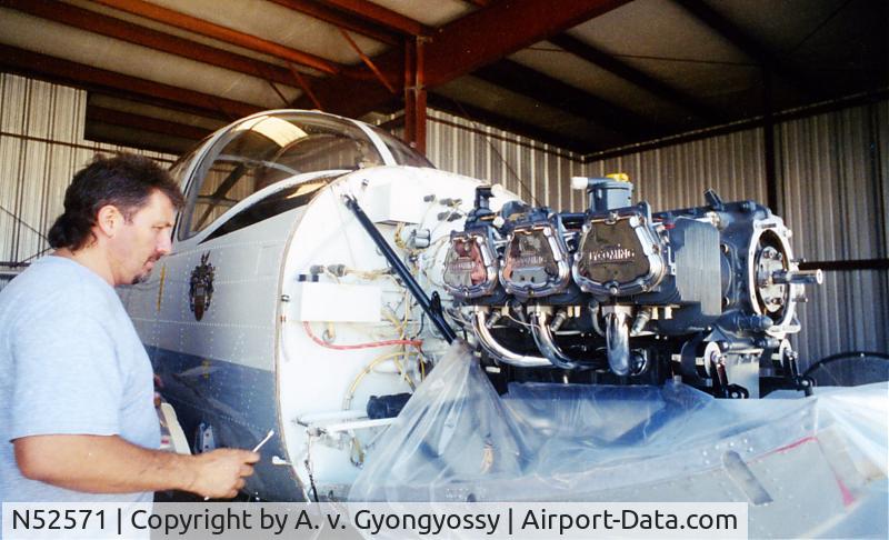 N52571, 1957 Piaggio P-149D C/N 296, Complete rebuilt of firewall foreward