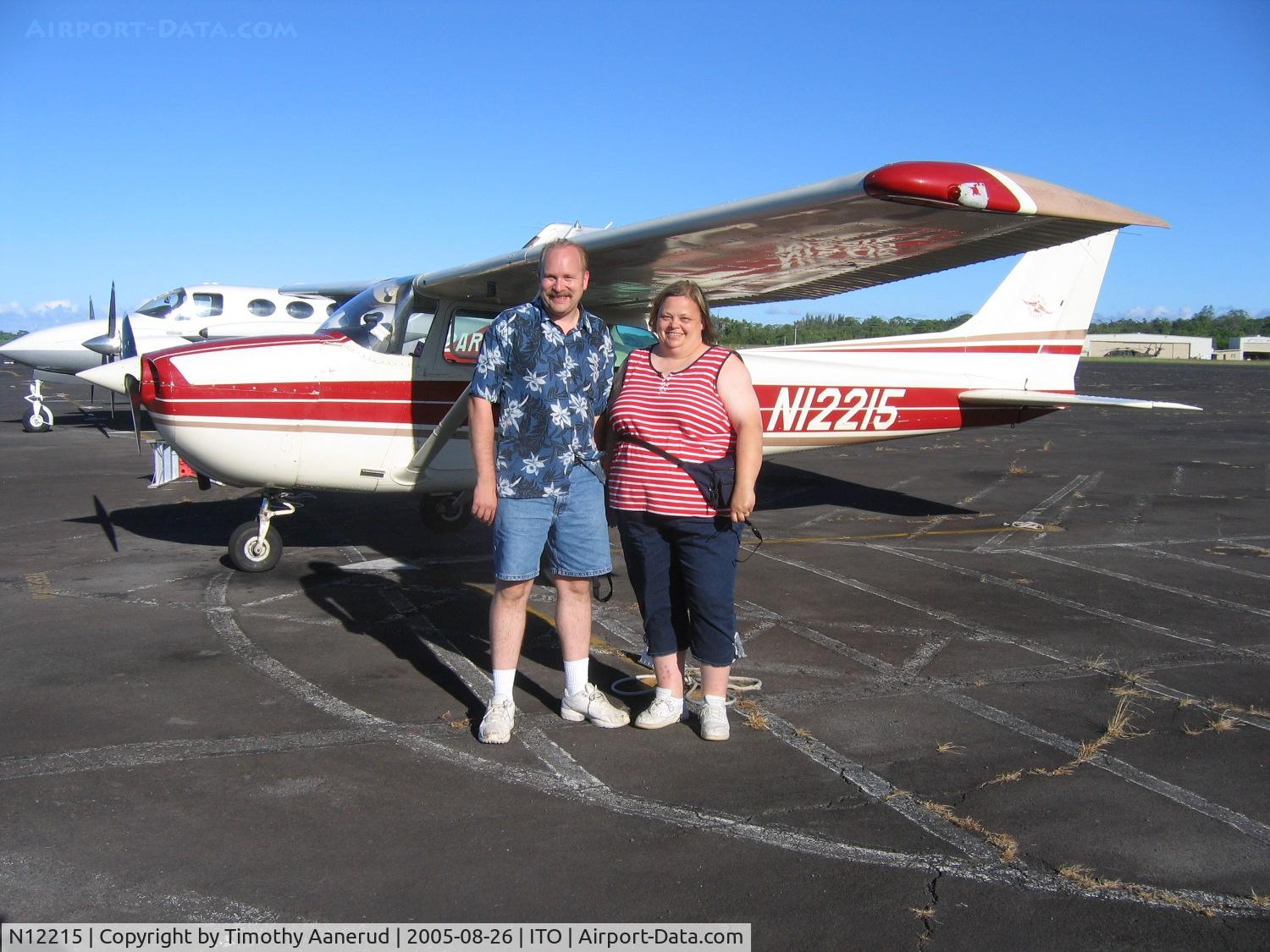 N12215, 1973 Cessna 172M C/N 17261887, 1973 Cessna 172M, c/n: 17261887.  After taking a tour around the Volcano National Park.