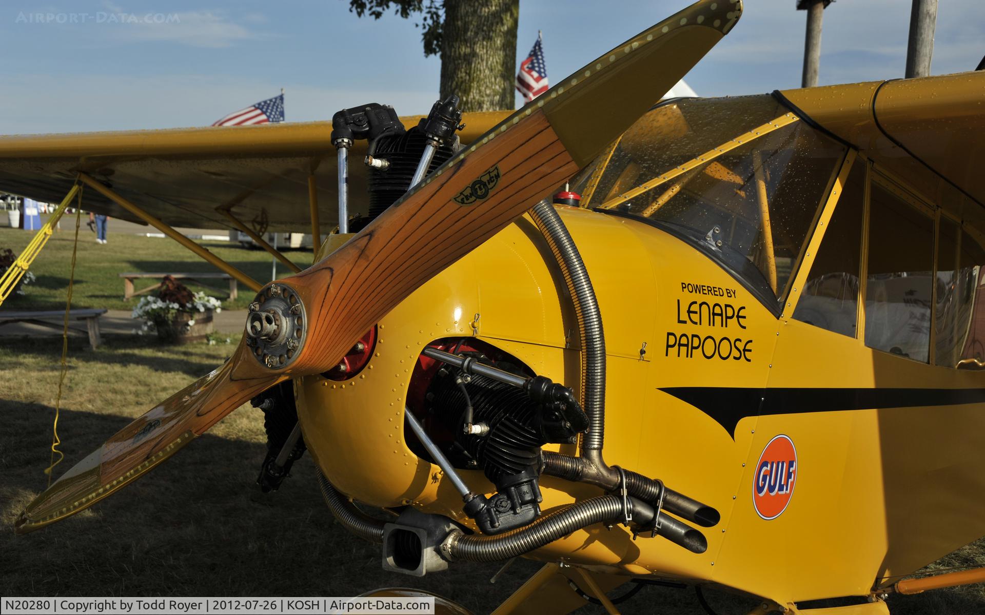 N20280, 1939 Piper J3P C/N 4058, Airventure 2012