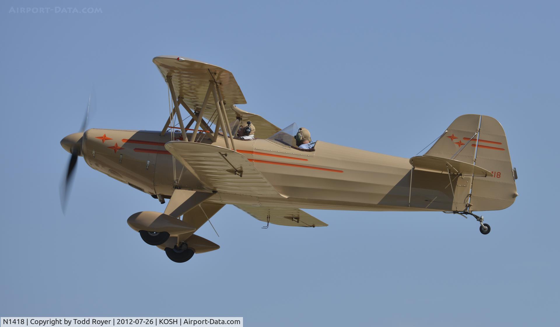 N1418, 1985 Meek David S SUN DEVIL C/N DSM II, Airventure 2012