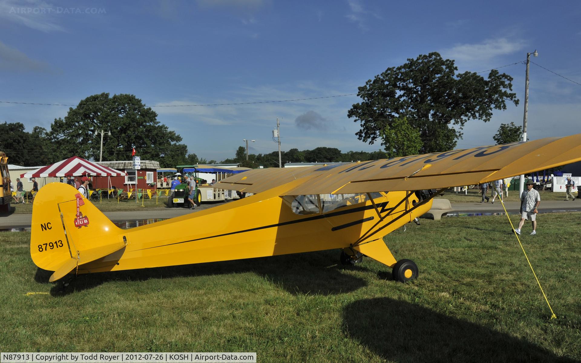 N87913, 1946 Piper J3C-65 Cub C/N 15531, Airventure 2012