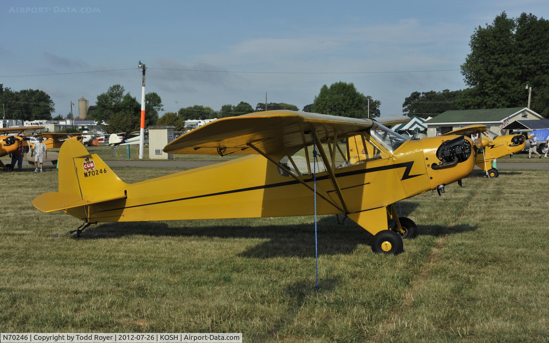 N70246, 1946 Piper J3C-65 Cub Cub C/N 17222, Airventure 2012