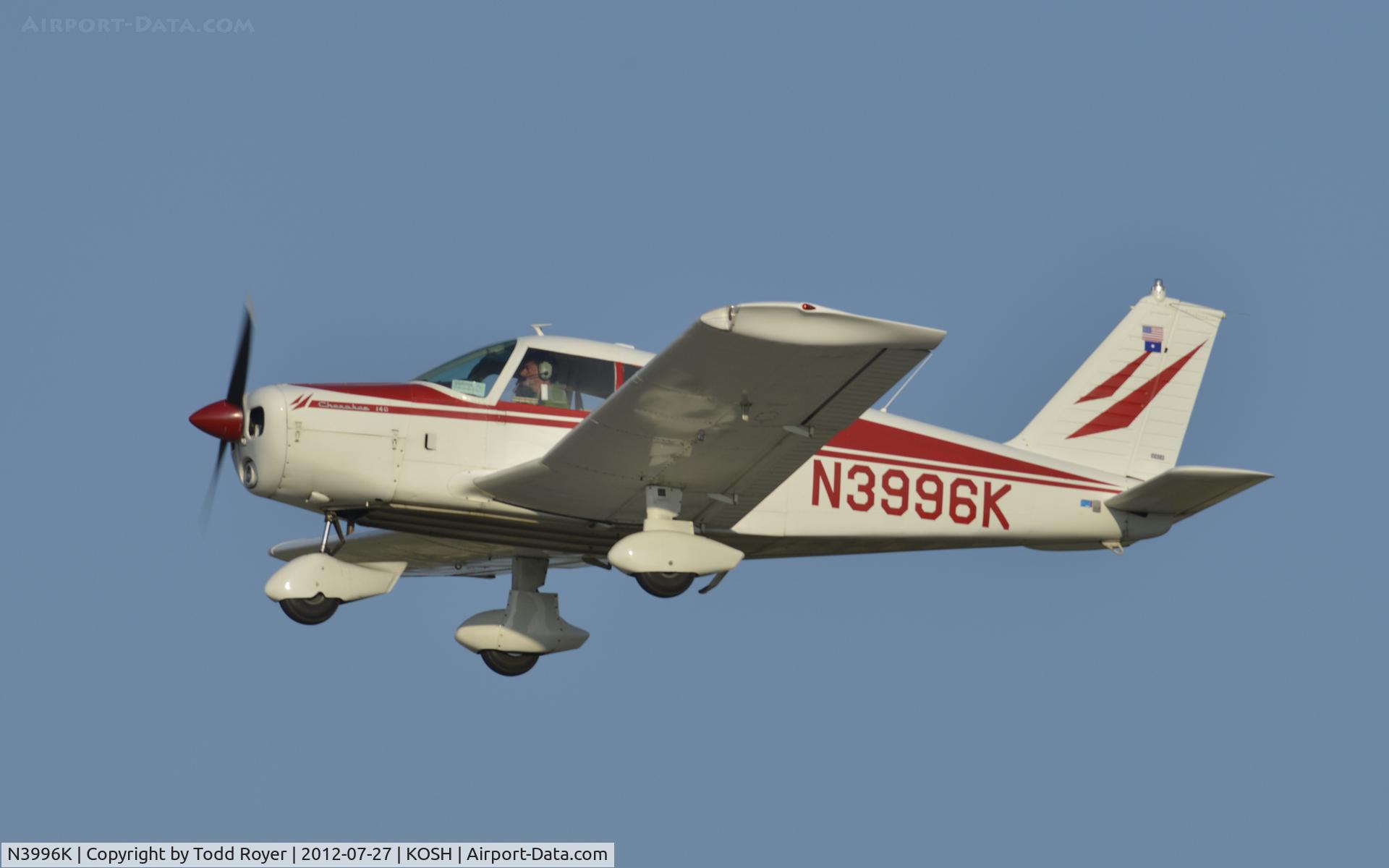 N3996K, 1967 Piper PA-28-140 Cherokee C/N 28-23888, Airventure 2012