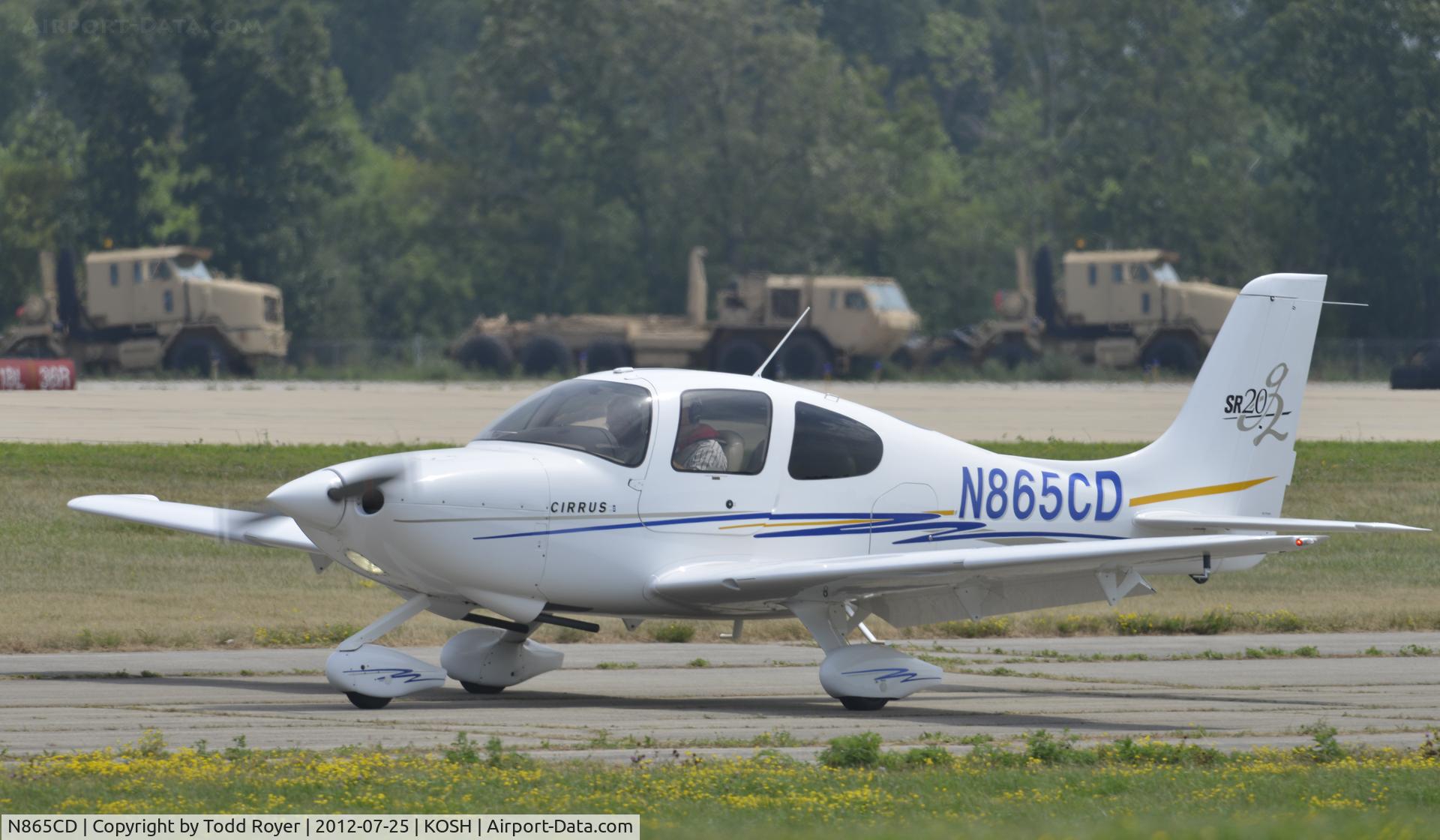 N865CD, 2005 Cirrus SR20 C/N 1586, Airventure 2012
