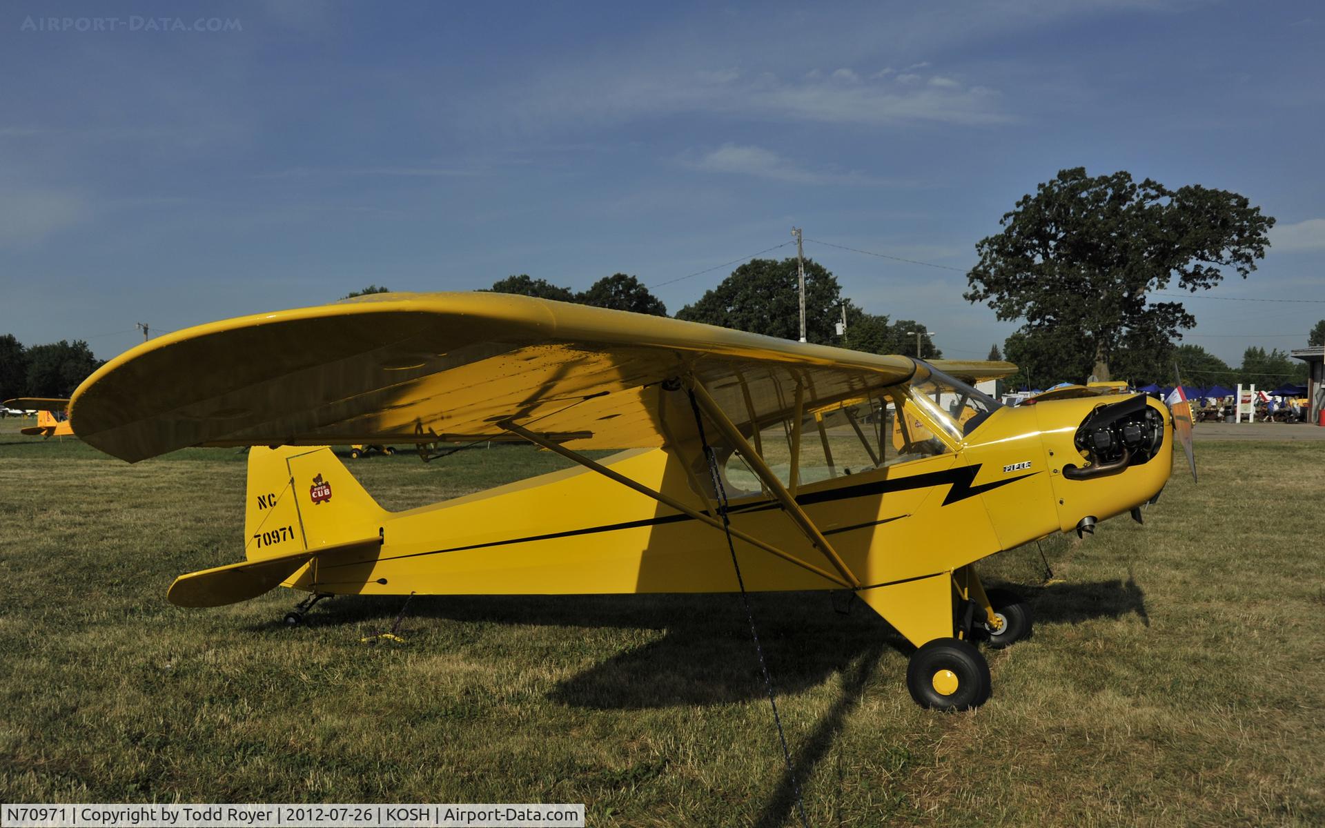 N70971, Piper J3C-65 Cub Cub C/N 18001, Airventure 2012