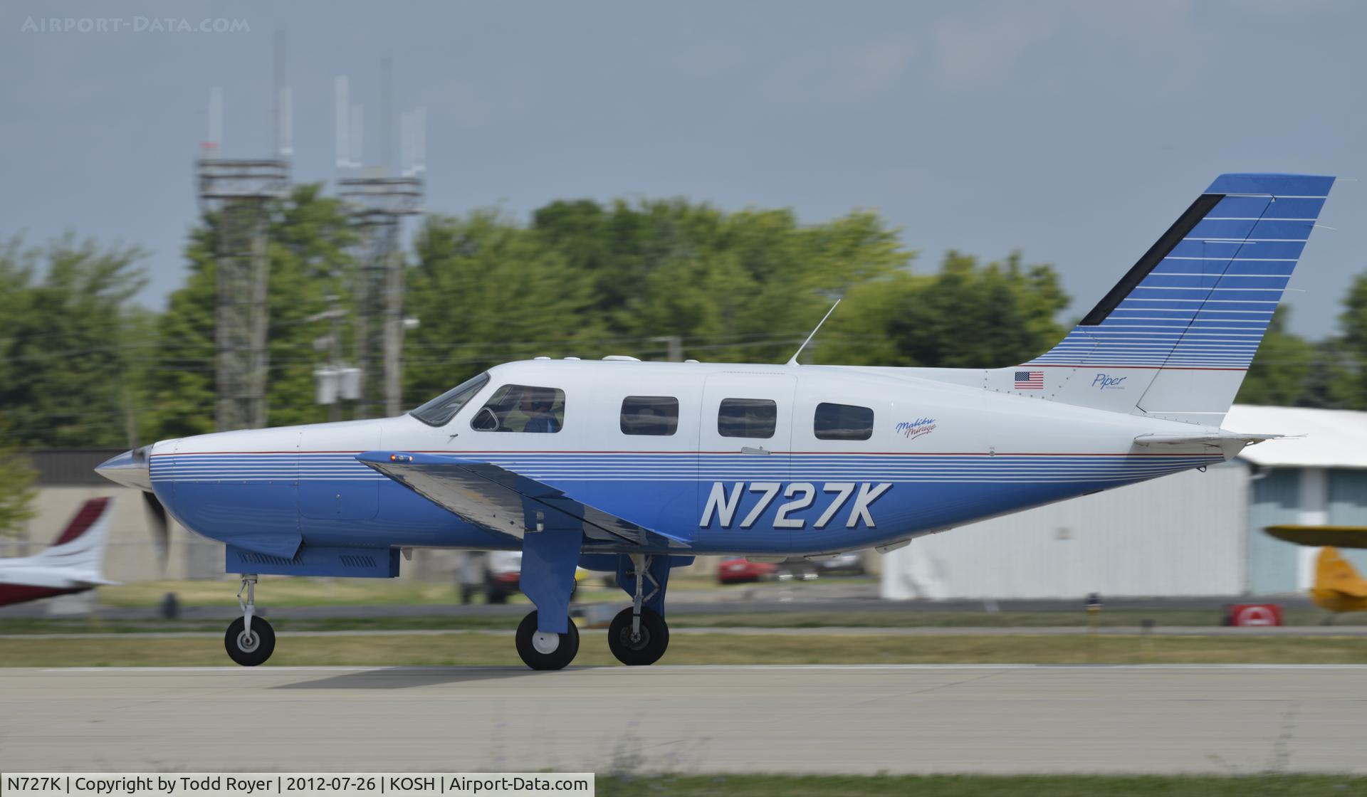 N727K, 1994 Piper PA-46-350P Malibu Mirage C/N 4622178, Airventure 2012