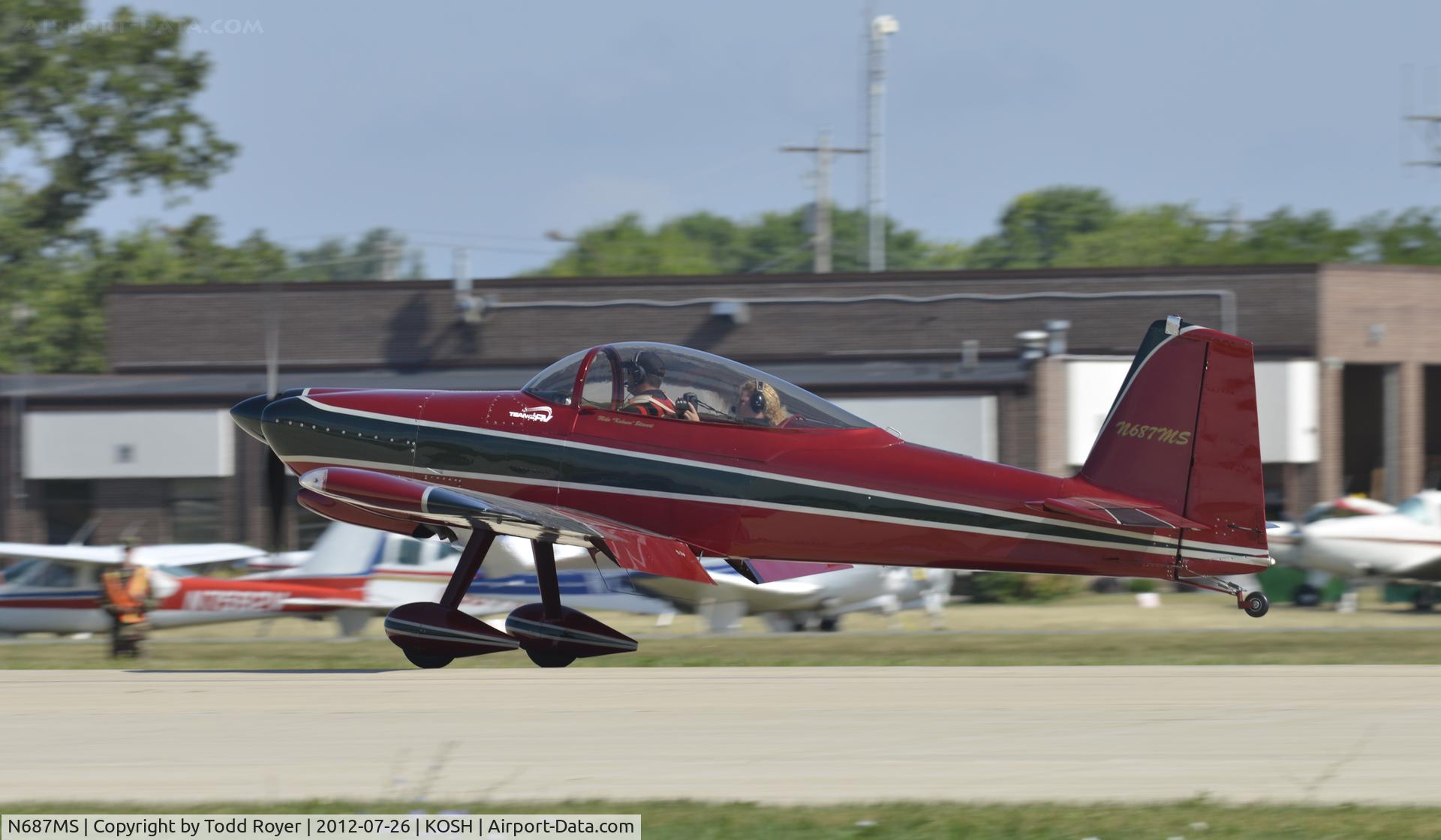 N687MS, 2005 Vans RV-8 C/N 82109, Airventure 2012