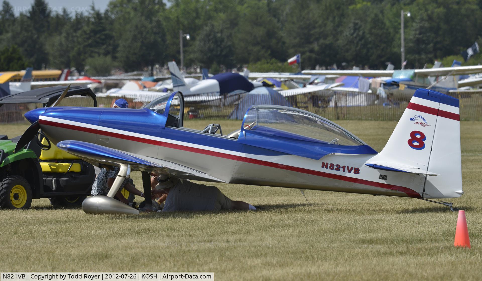 N821VB, Vans RV-8 C/N 83028, Airventure 2012