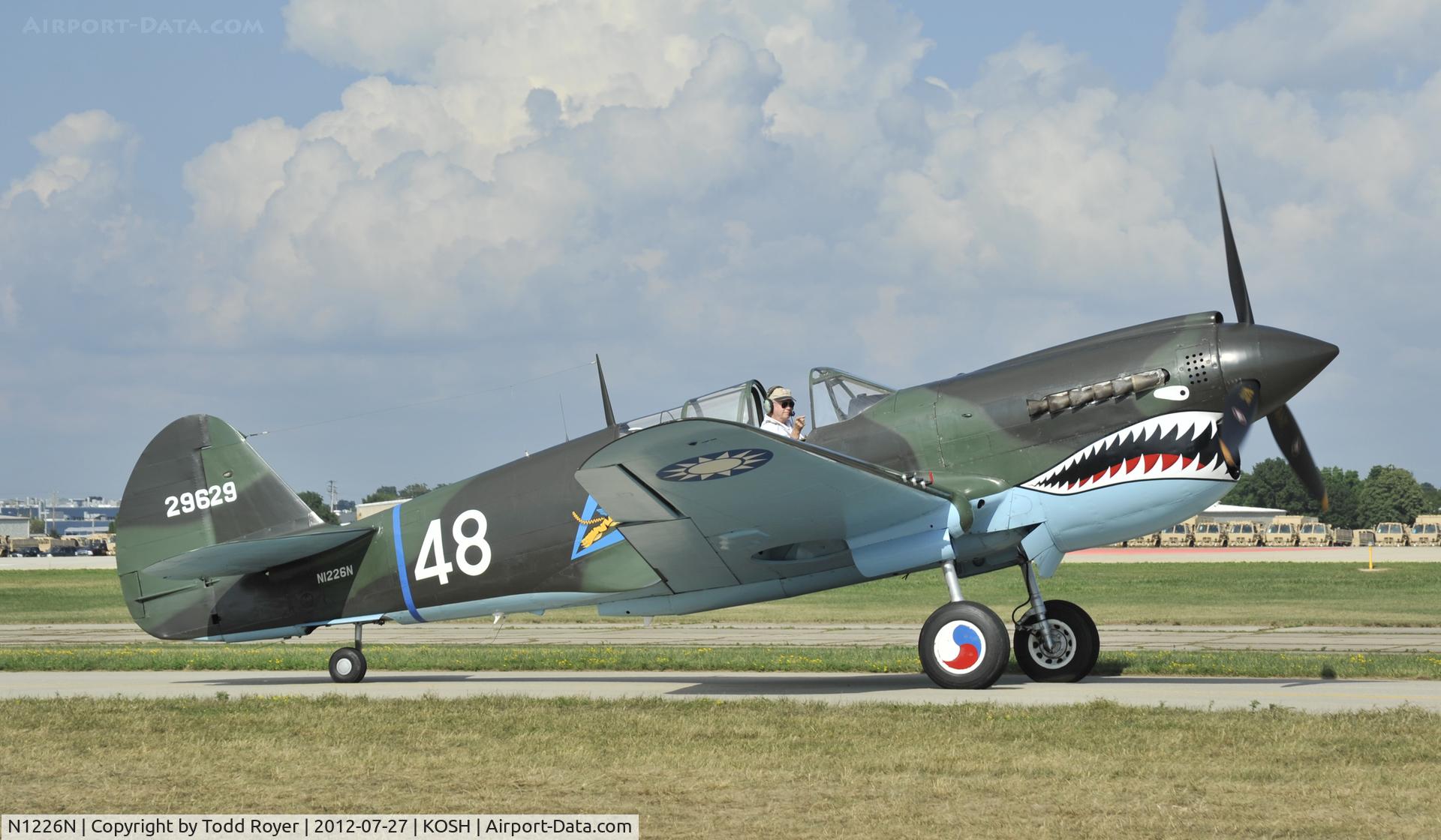 N1226N, Curtiss P-40N Warhawk C/N 29629, Airventure 2012